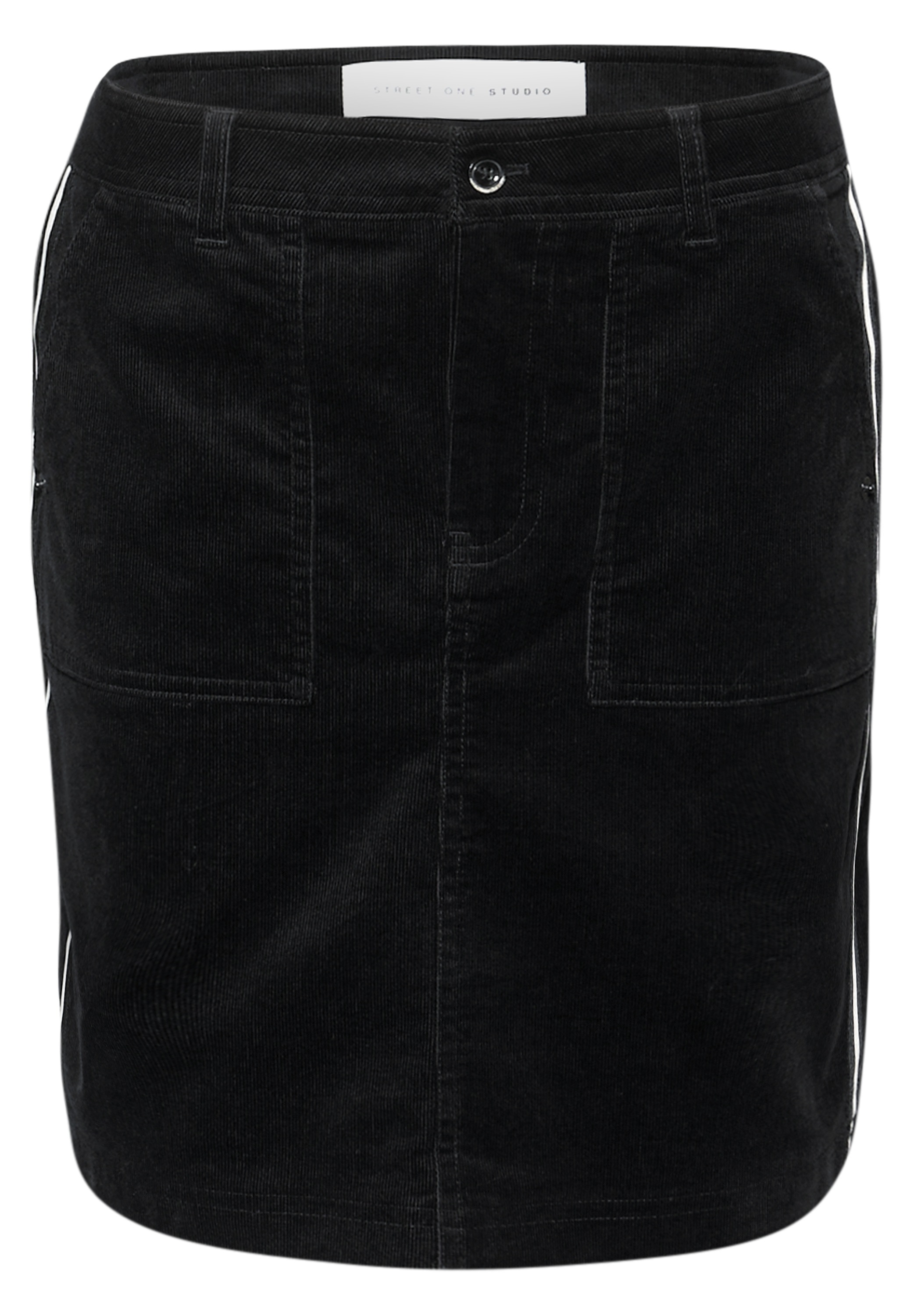 STREET ONE STUDIO Cordrock mit Galonstreifen