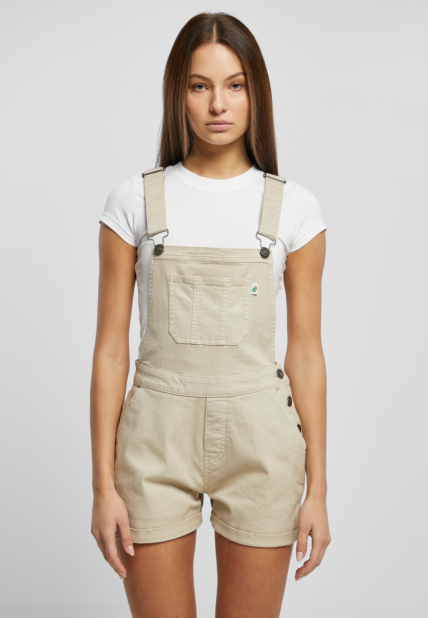 URBAN CLASSICS Jumpsuit »Urban Classics Damen Ladies Organic Short Dungaree«, (1 tlg.)