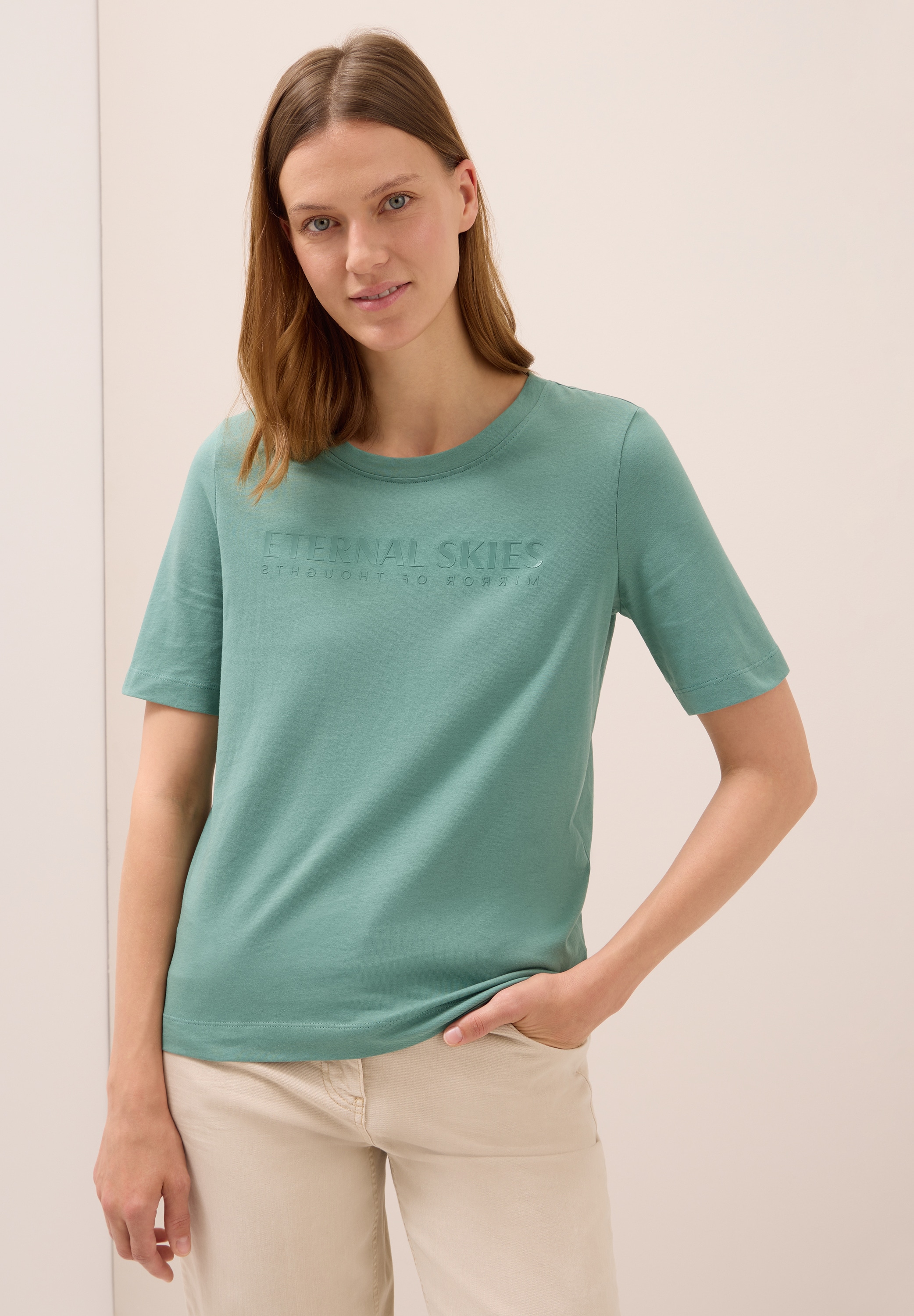 Cecil T-Shirt, aus reiner Baumwolle günstig online kaufen