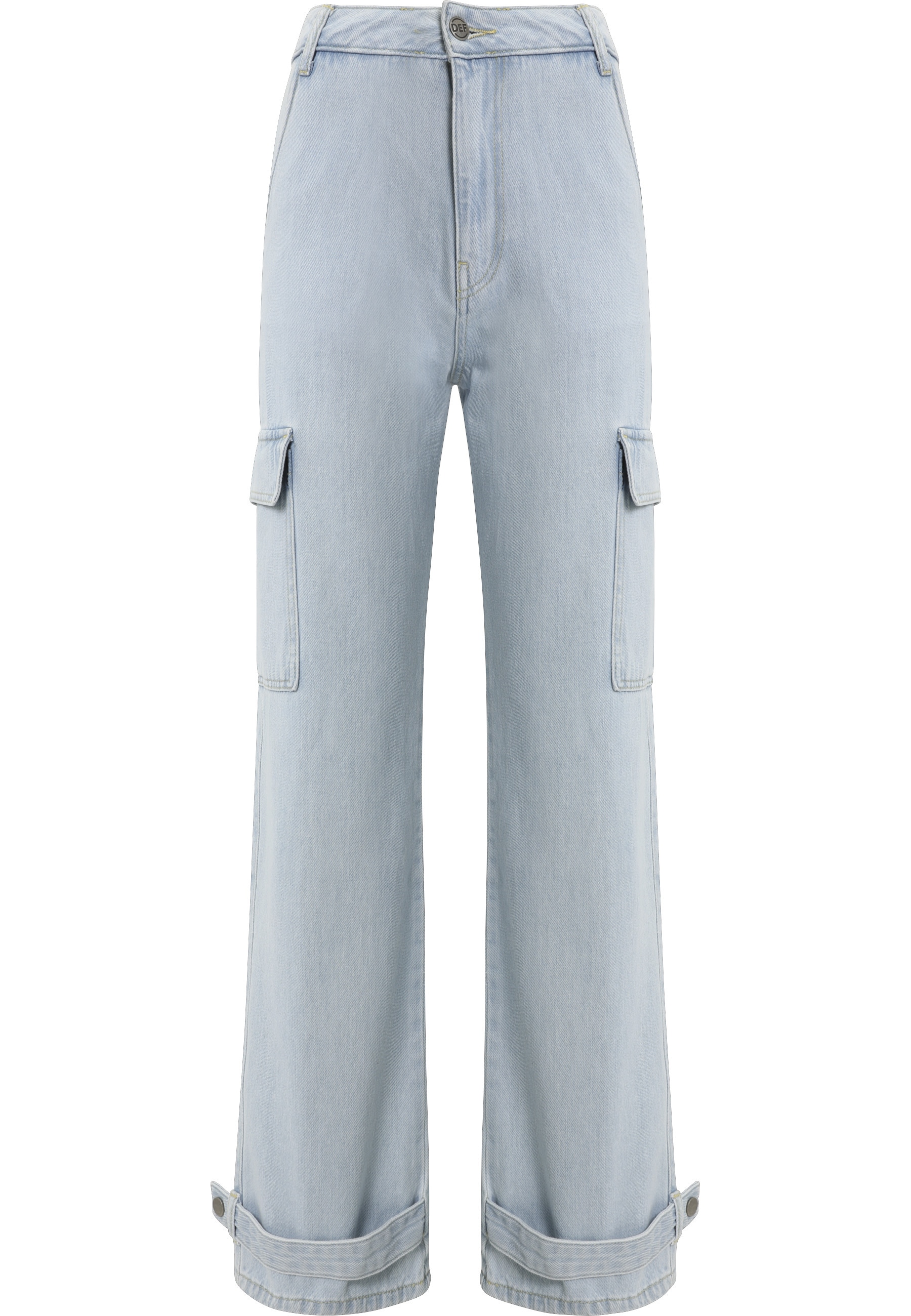 DEF Stoffhose "DEF Damen DEF Cargo Pants Denim" günstig online kaufen