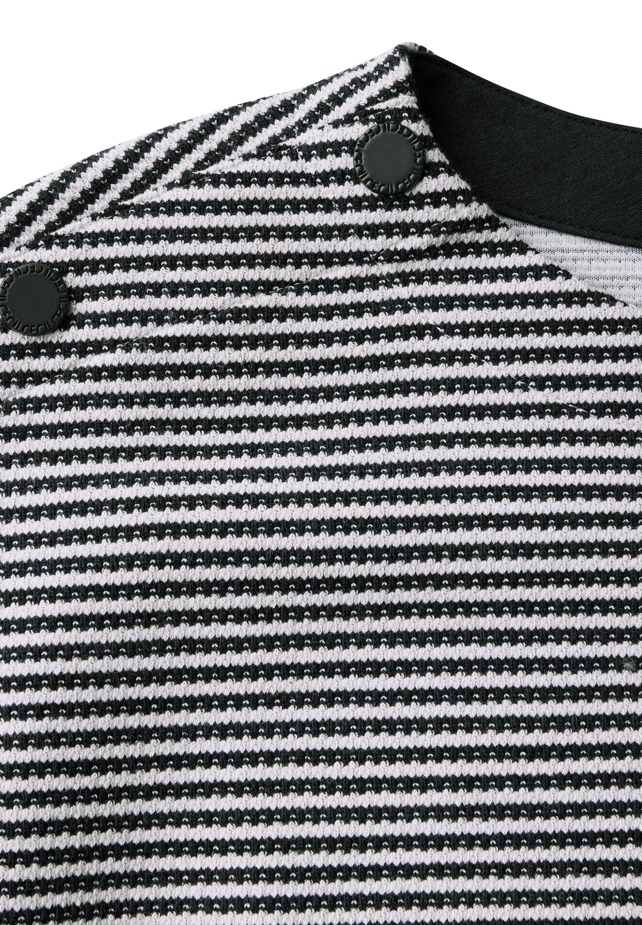 Cecil Langarmshirt, aus softem Materialmix