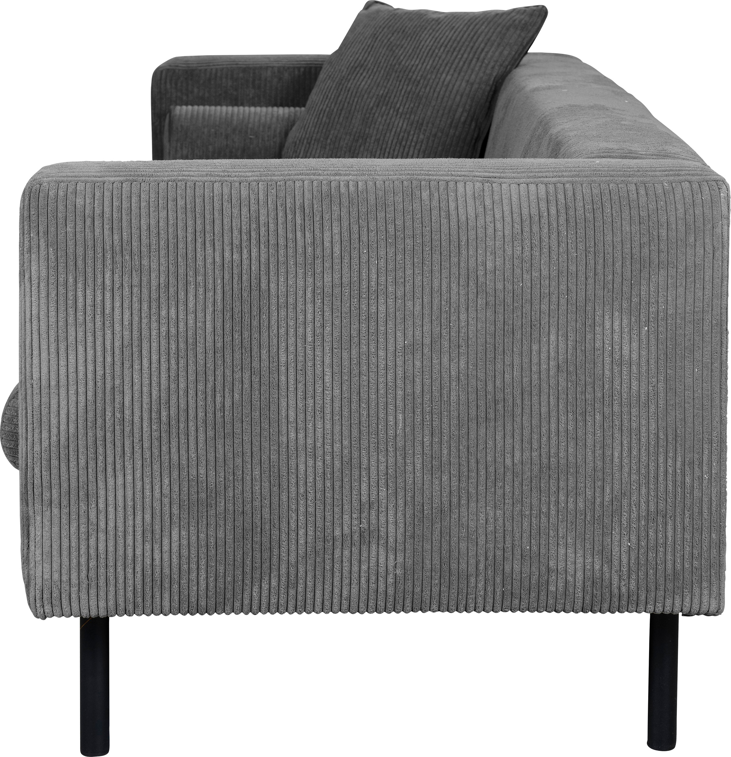 Guido Maria Kretschmer Home&Living 2-Sitzer »Lillibeth Designsofa mit Wellenunterfederung, Maße B/T/H: 155/74/83 cm«, Zierkissen als Wendekissen, in Samtoptik oder Cord