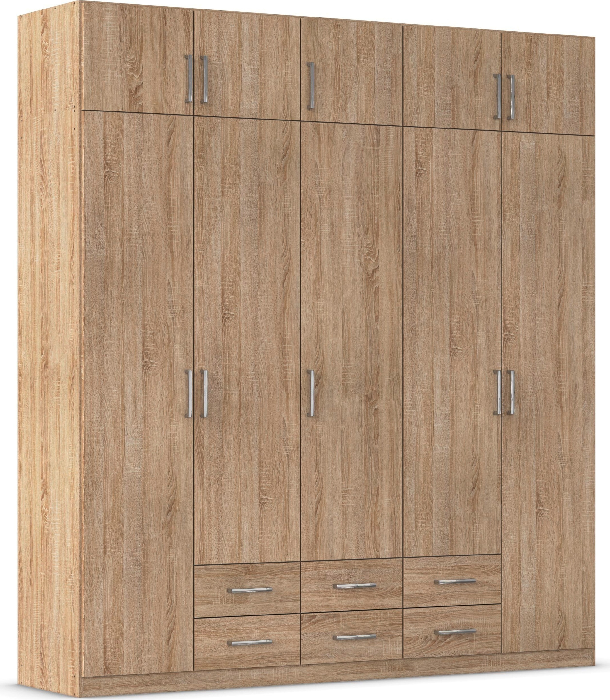 rauch "Schrank Garderobe Wäscheschrank GAMMA in 4 Breiten 91-226 cm" 3 verschiedene Ausstattungen BASIC/CLASSIC/PREMIUM (inkl. SOFT-CLOSE), mit Schubladen und Schrankaufsatz, schlichtes Design MADE IN GERMANY