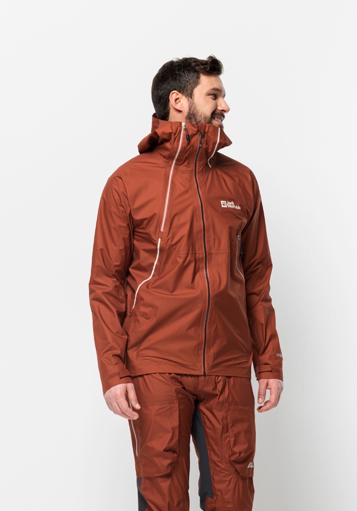 Jack Wolfskin Skijacke "ALPSPITZE AIR 3L JKT M", mit Kapuze