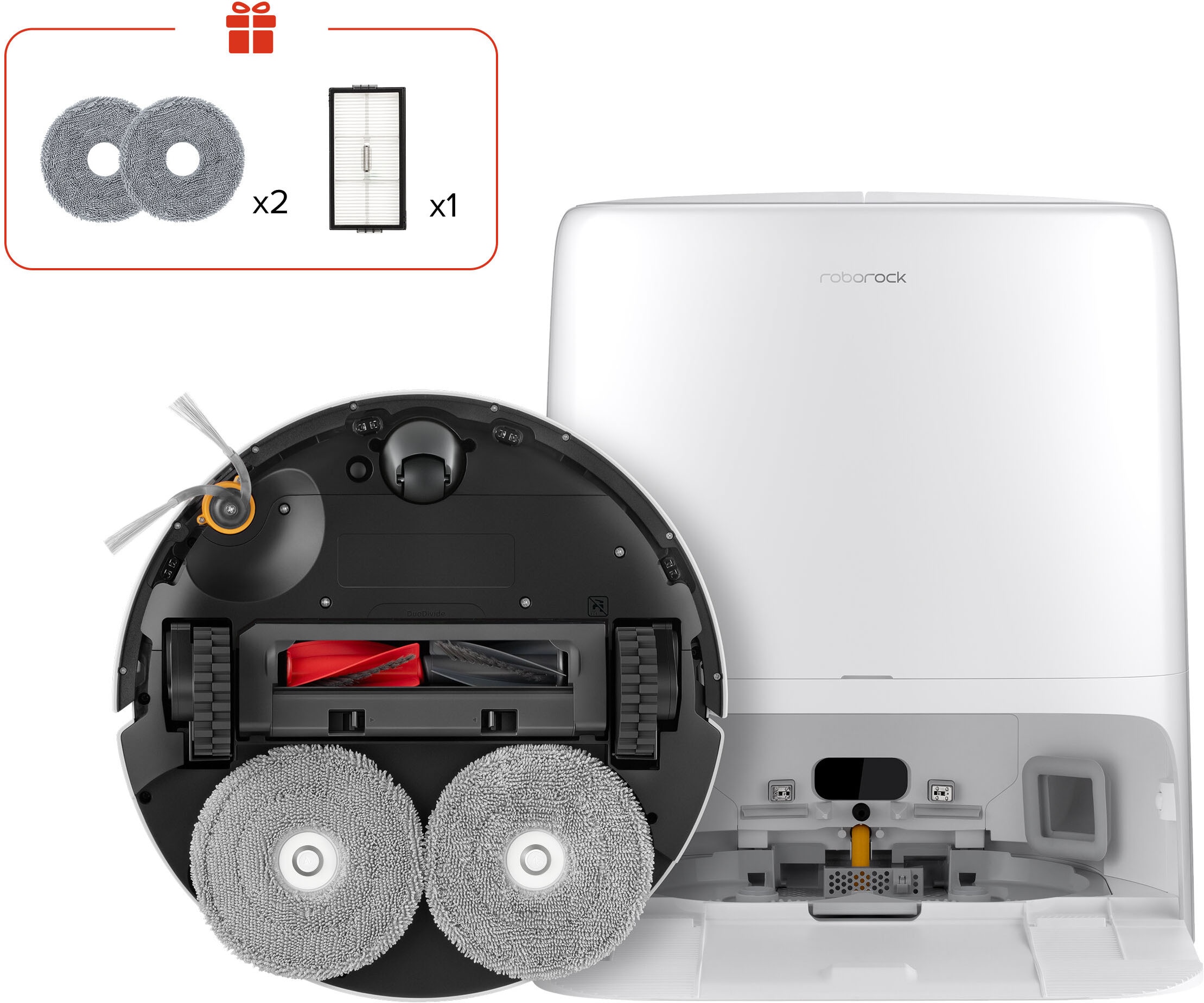 Roborock Weiß Saugroboter "Qrevo 2 Prox" von Baur - Image 3