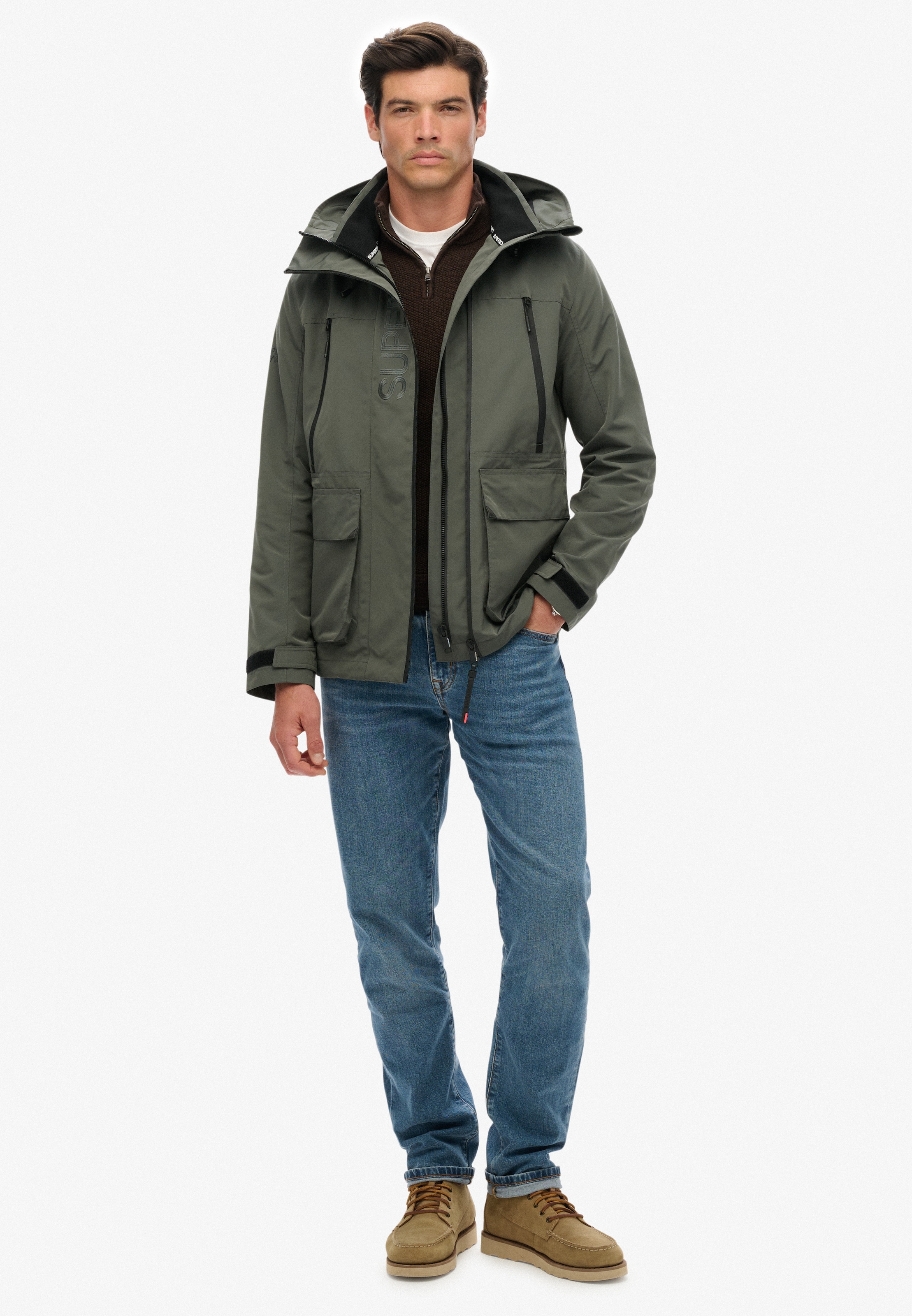 Superdry Outdoorjacke »HOOD ULTIMATE EMB WINDBREAKER«, mit Kapuze