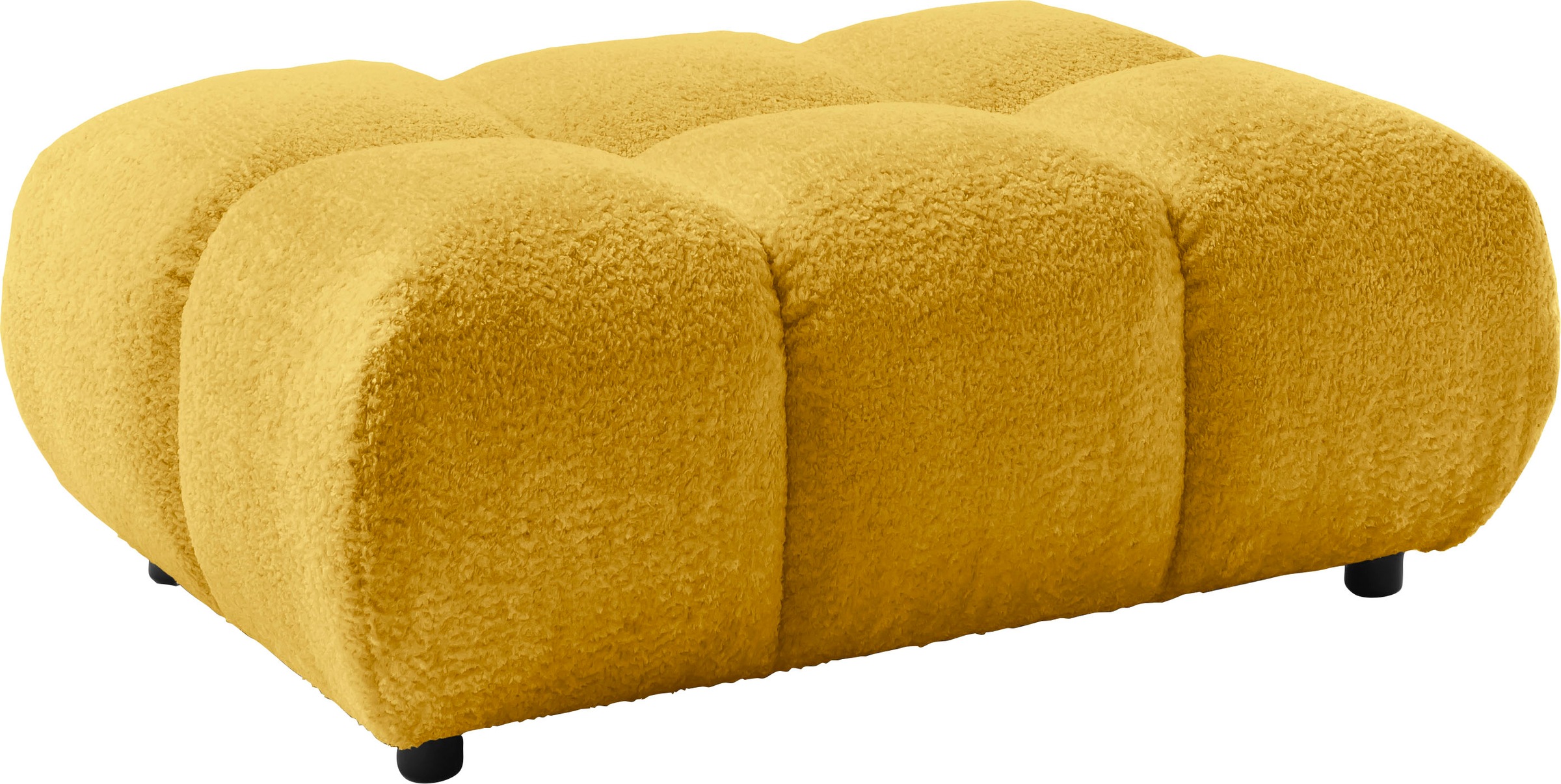 Home affaire Polsterhocker "Cozy Bubble, mit eleganter Steppung, weich gepolstert, 108x73 cm" 1 Stk. tlg. passend zum Sofa und dem drehbaren Sessel der Graceland-Serie