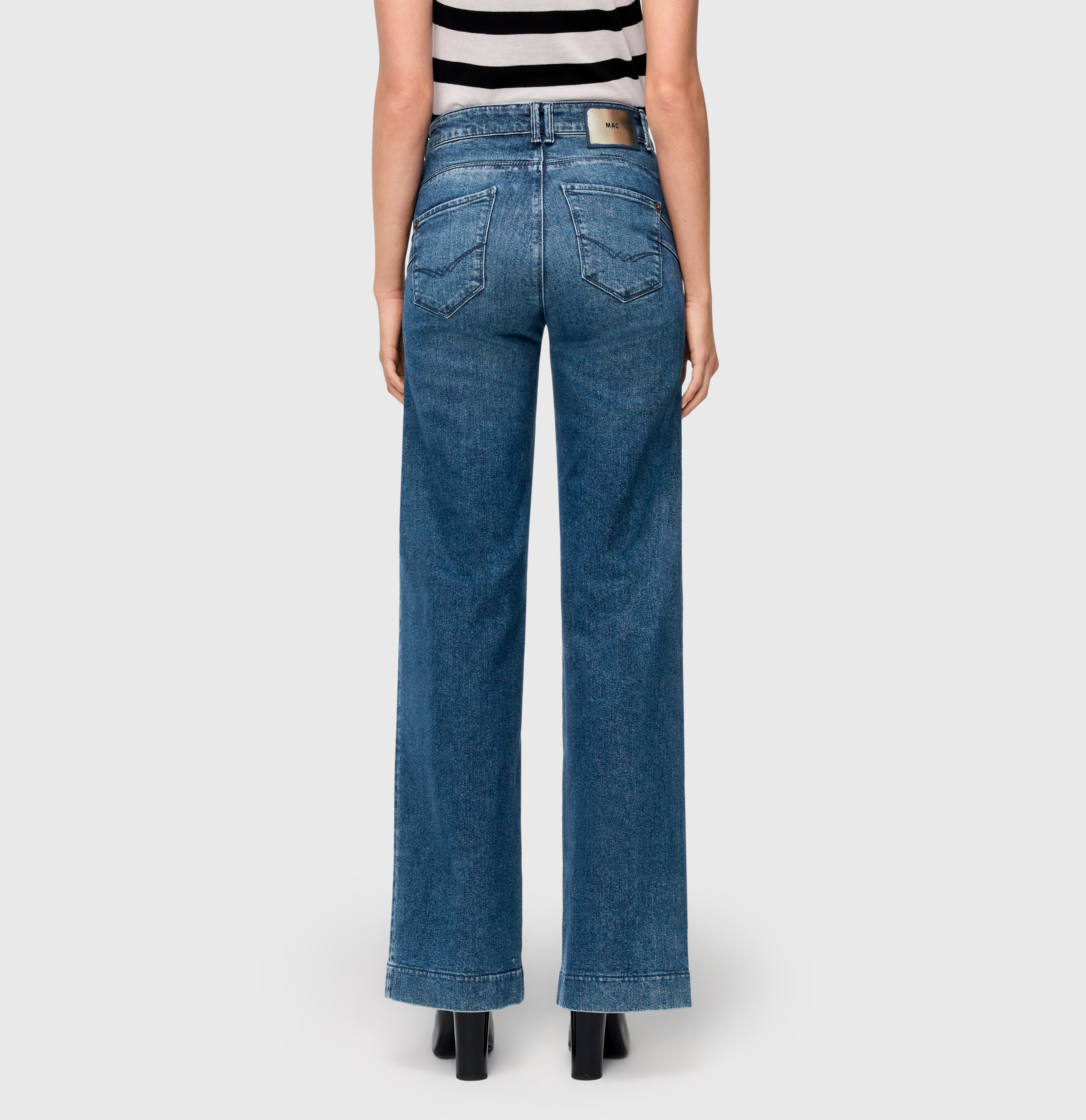 Thumbnail - MAC Jerseyhose "Shirt-Hose Palazzo Cropped"
