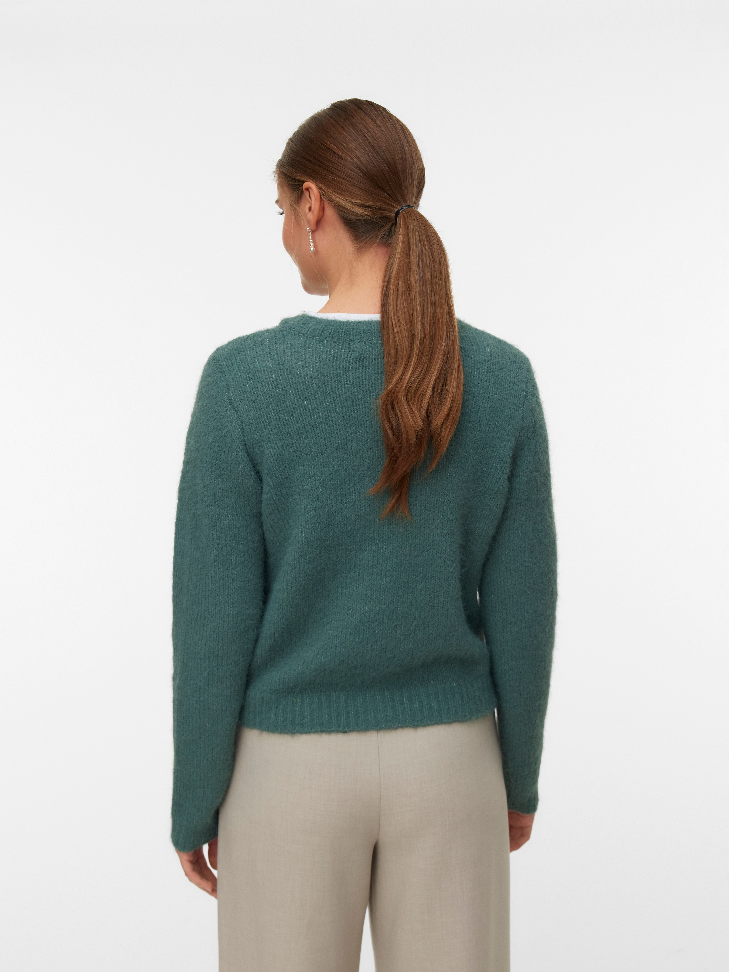 Vero Moda Strickjacke "VMNOVAH LS O-NECK BUTTON CARDI GA NOOS" günstig online kaufen