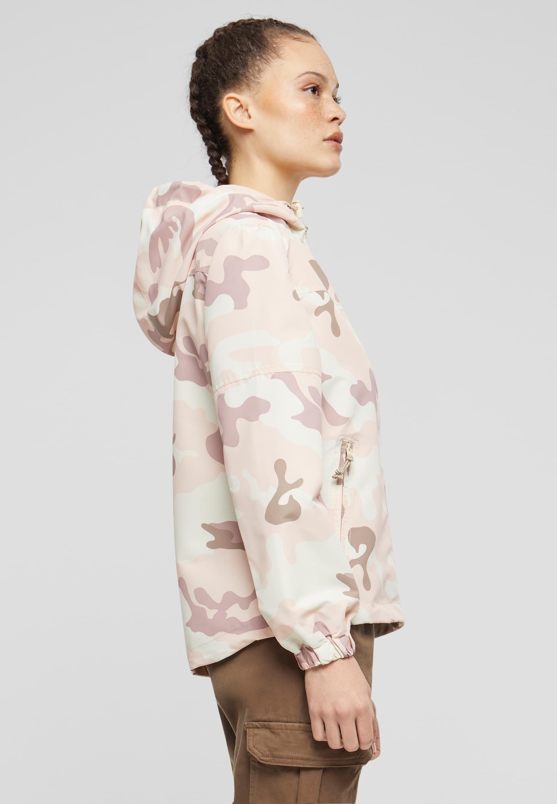 Brandit Allwetterjacke »Brandit Damen Ladies Summer Windbreaker Frontzip«, (1 St.), mit Kapuze
