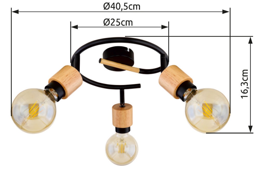 GLOBO LIGHTING Deckenstrahler »JORNA« E27 1 Stk.