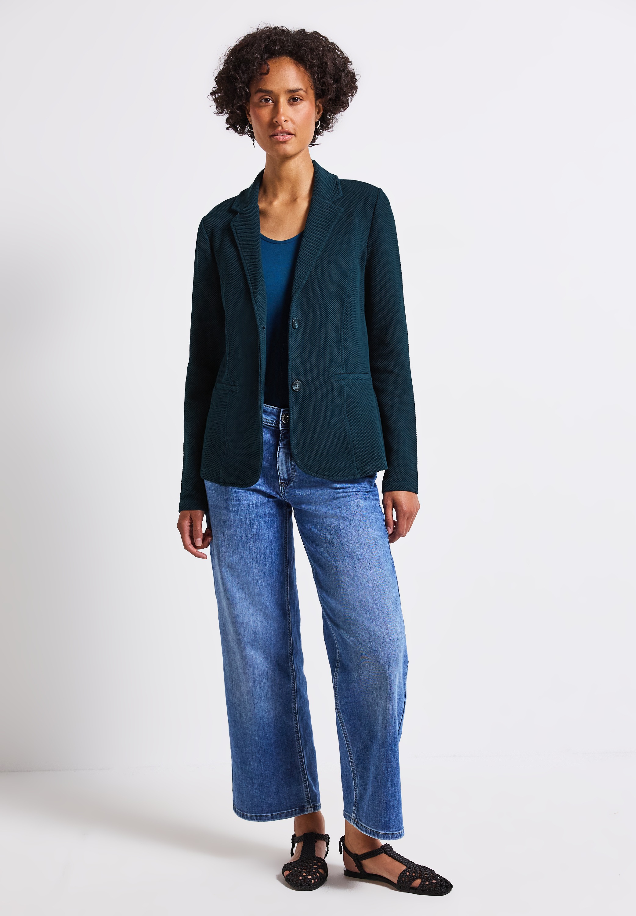 STREET ONE Kurzblazer, aus softem Materialmix