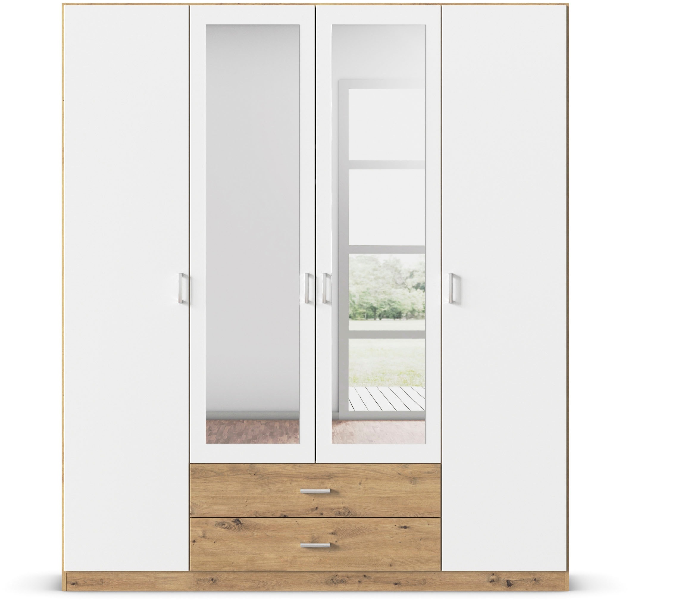 rauch Kleiderschrank "Schrank Garderobe Wäscheschrank GAMMA in 3 Breiten" v günstig online kaufen