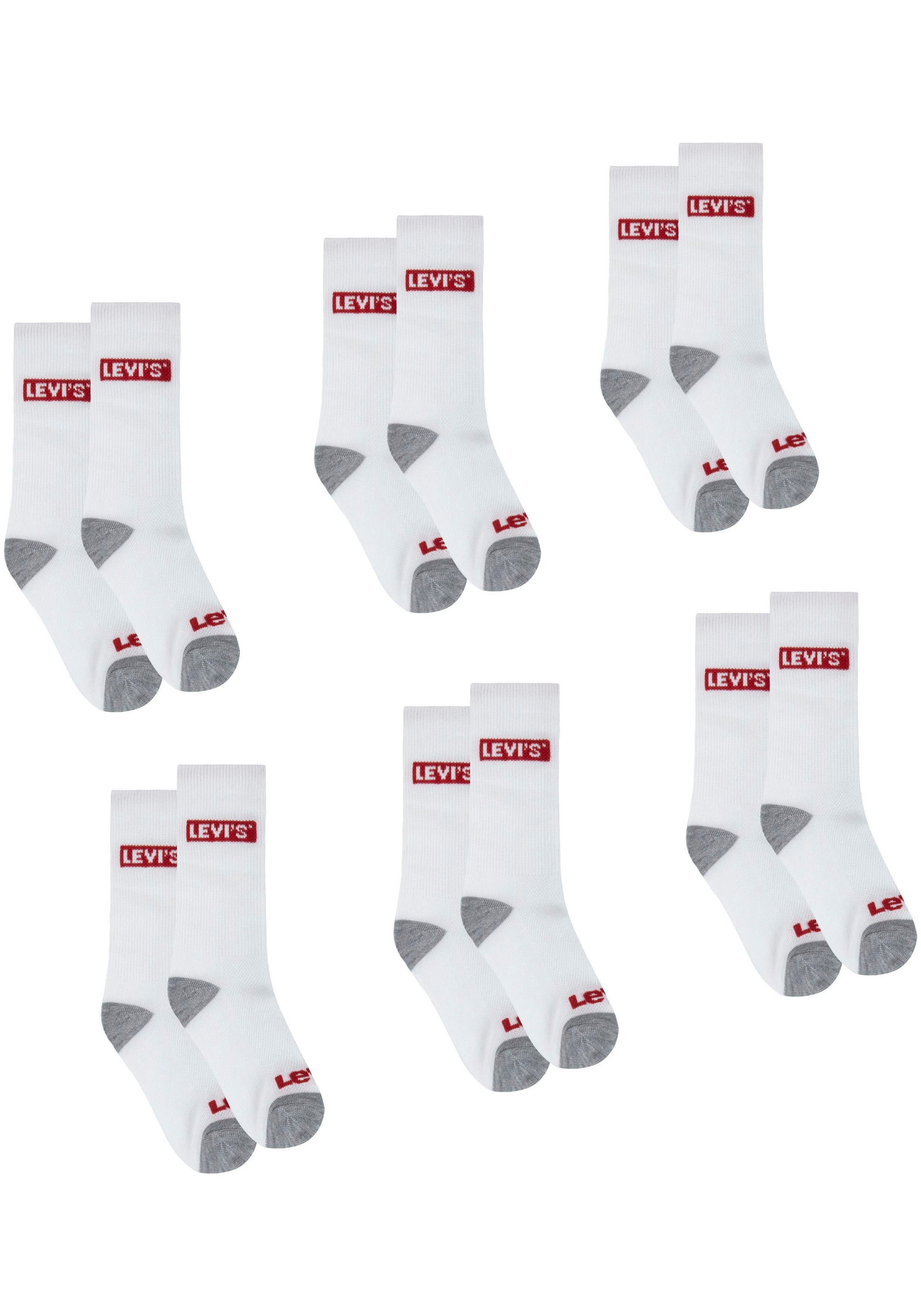 Levis Kids Socken "LHN BOX TAB HIGH CUT 6PK" Packung, 6 Stk. tlg. UNISEX günstig online kaufen
