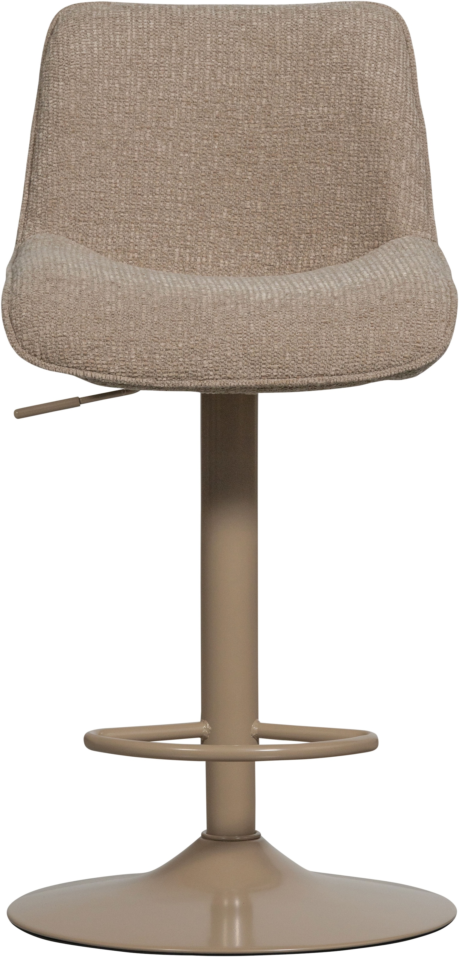 WOOOD Barhocker »Marten höhenverstellbar und drehbar mit Metallgestell 45 x 50 x 110 cm« Gewebter Bezug, Sehr hohe Verschleißfestigkeit, Tragkraft 120 kg