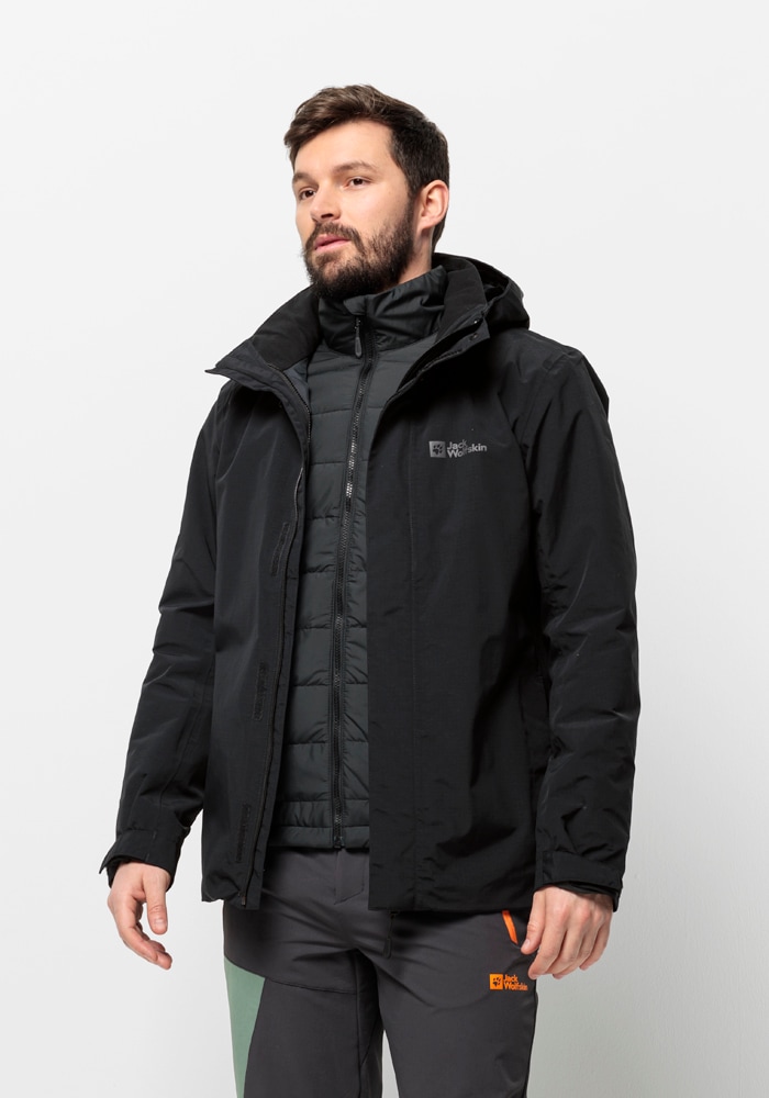 Jack Wolfskin 3-in-1-Funktionsjacke »BERGLAND 3IN1 JKT M«, mit Kapuze