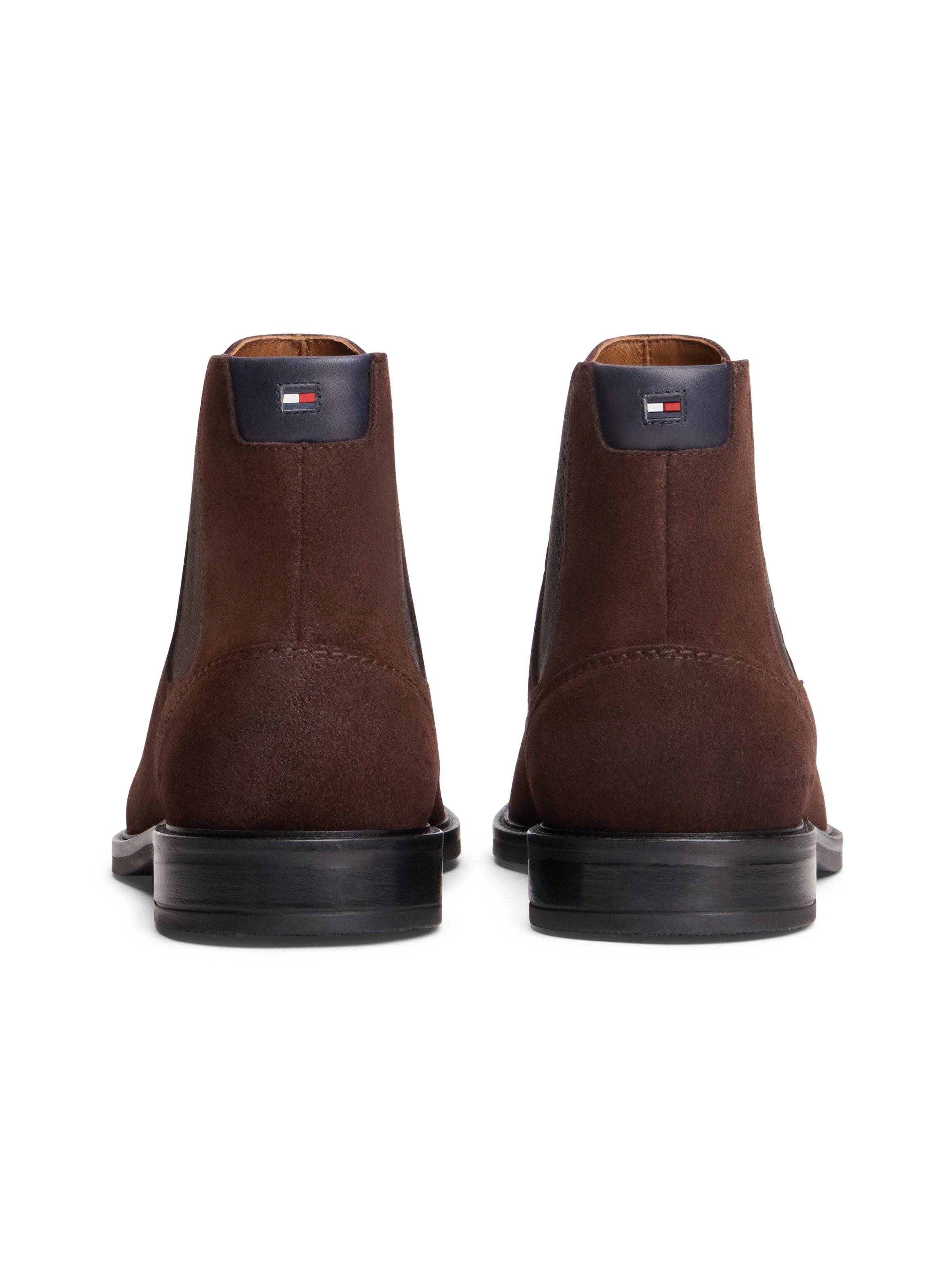 Tommy Hilfiger Chelseaboots »CORPORATE DRESSY SUEDE CHELSEA«  Blockabsatz, Stiefelette mit beidseitigem Stretcheinsatz