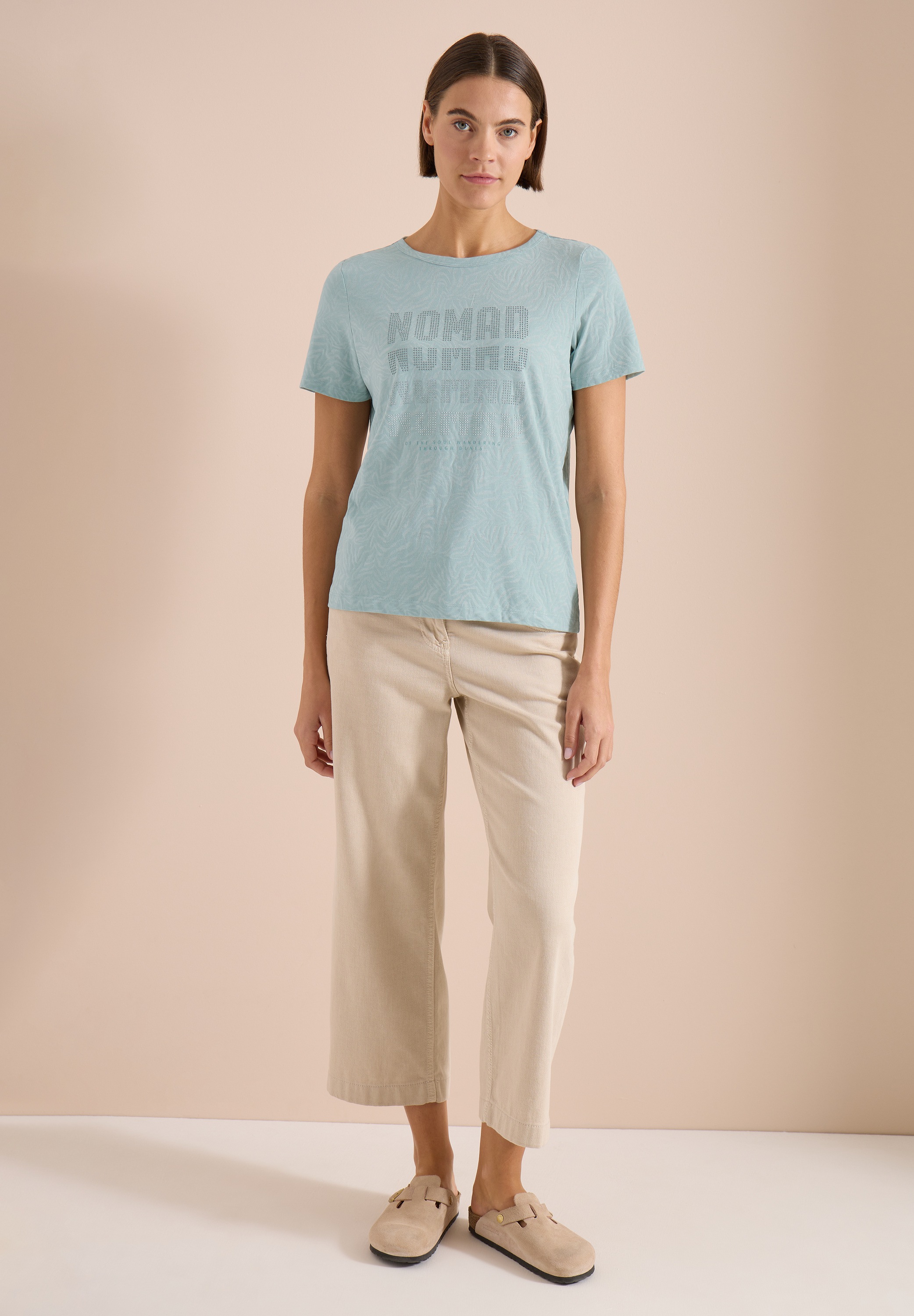 Cecil Rundhalsshirt mit Zebramuster