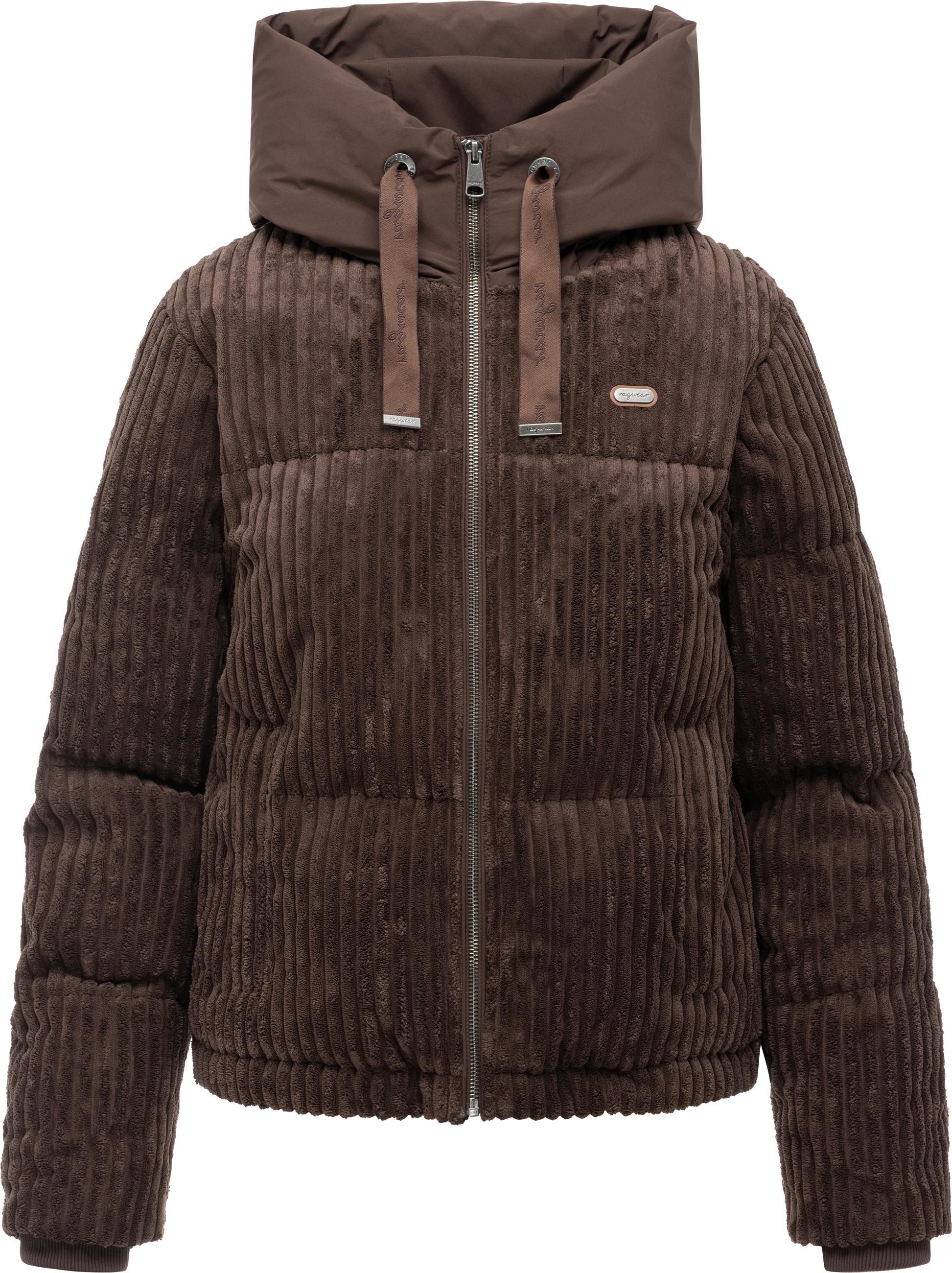 Ragwear Cordjacke "Riella Cordy Y" mit Kapuze Kuschelig weiche Damen Winter Kordjacke