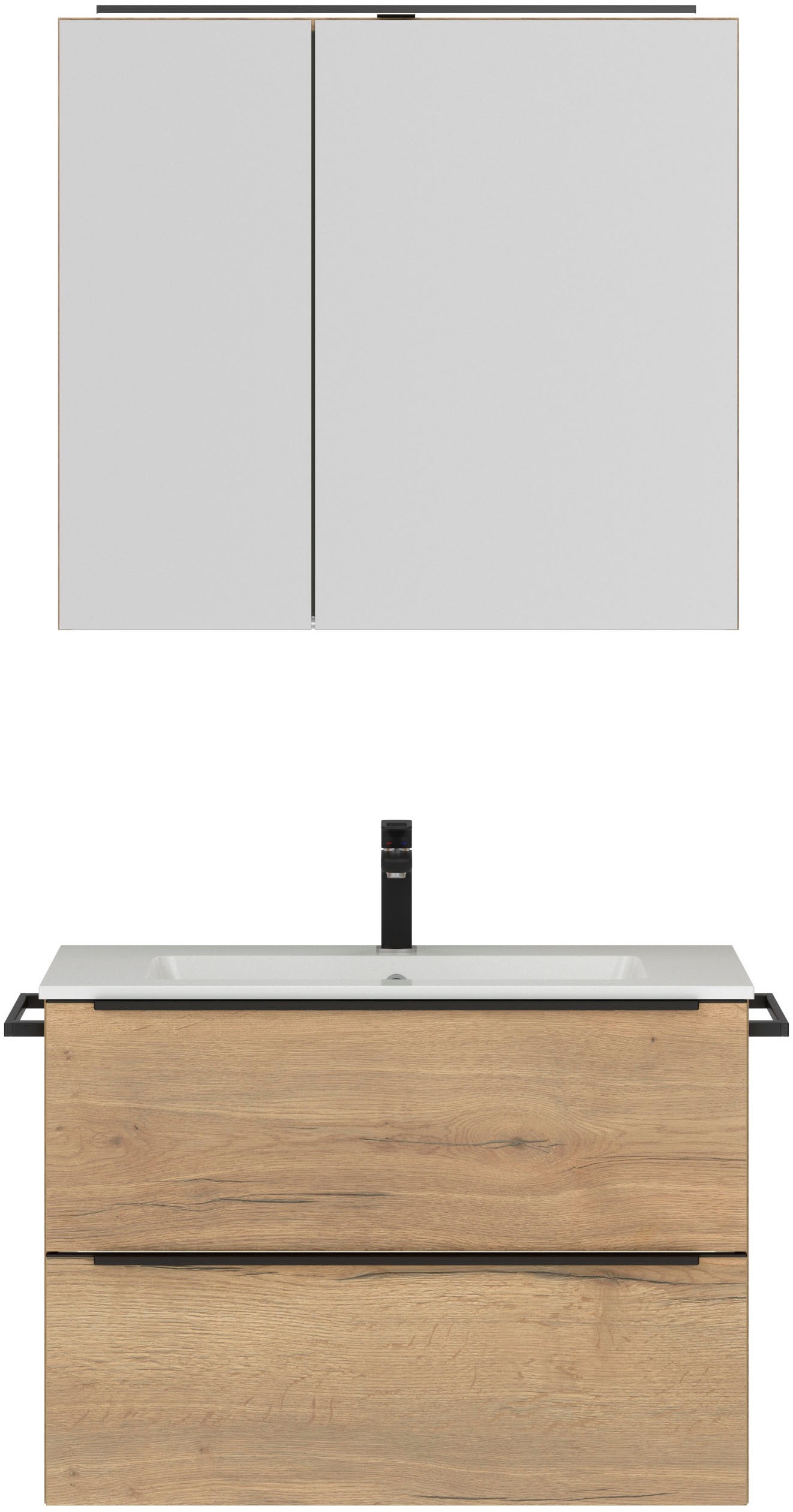 nobilia Badmöbel-Set "Levere" vormontiert, mit Soft-Close, 2 Stk. tlg. günstig online kaufen