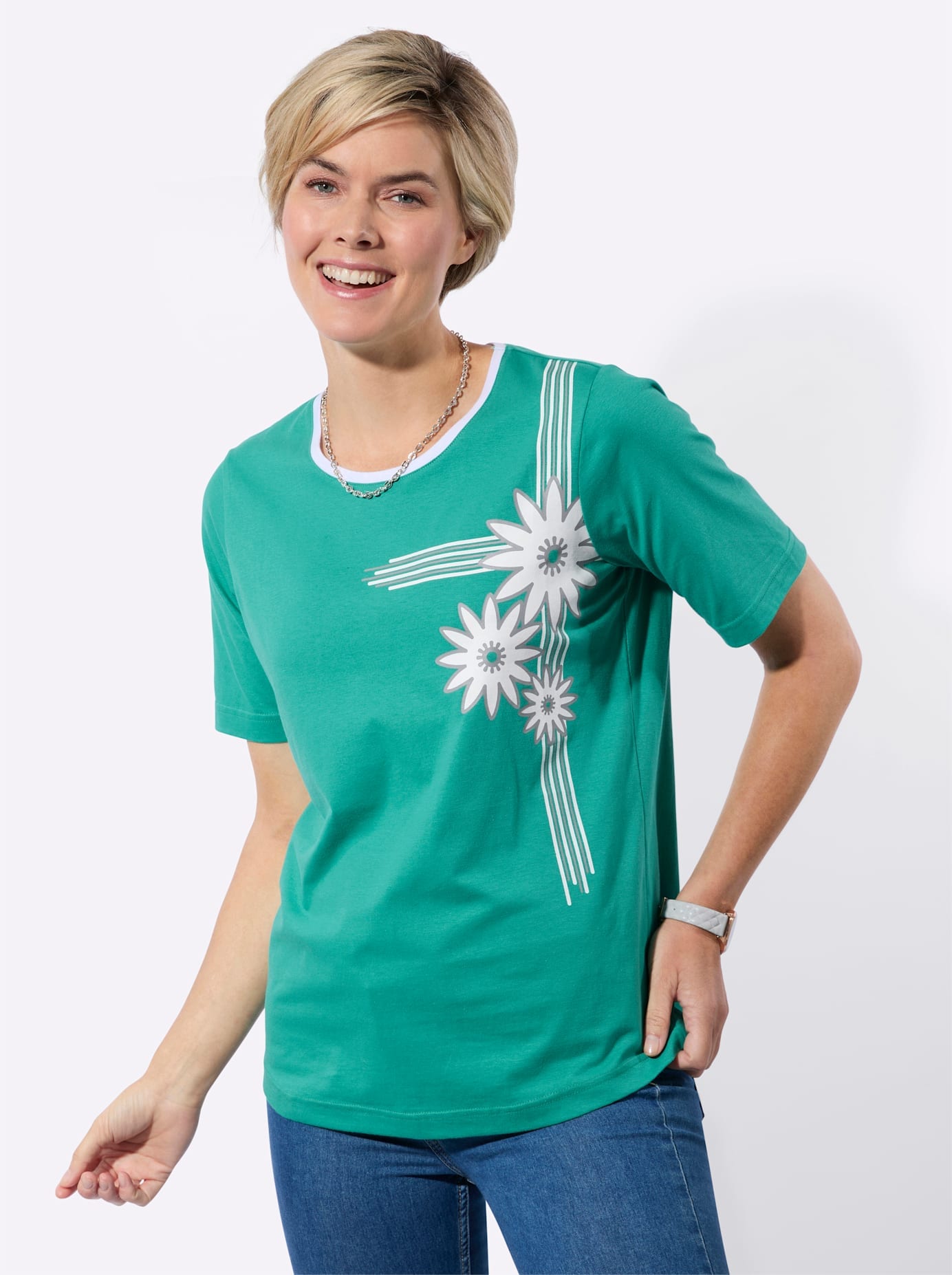 Classic Basics Kurzarmshirt "Halbarmshirt" 1 tlg. günstig online kaufen