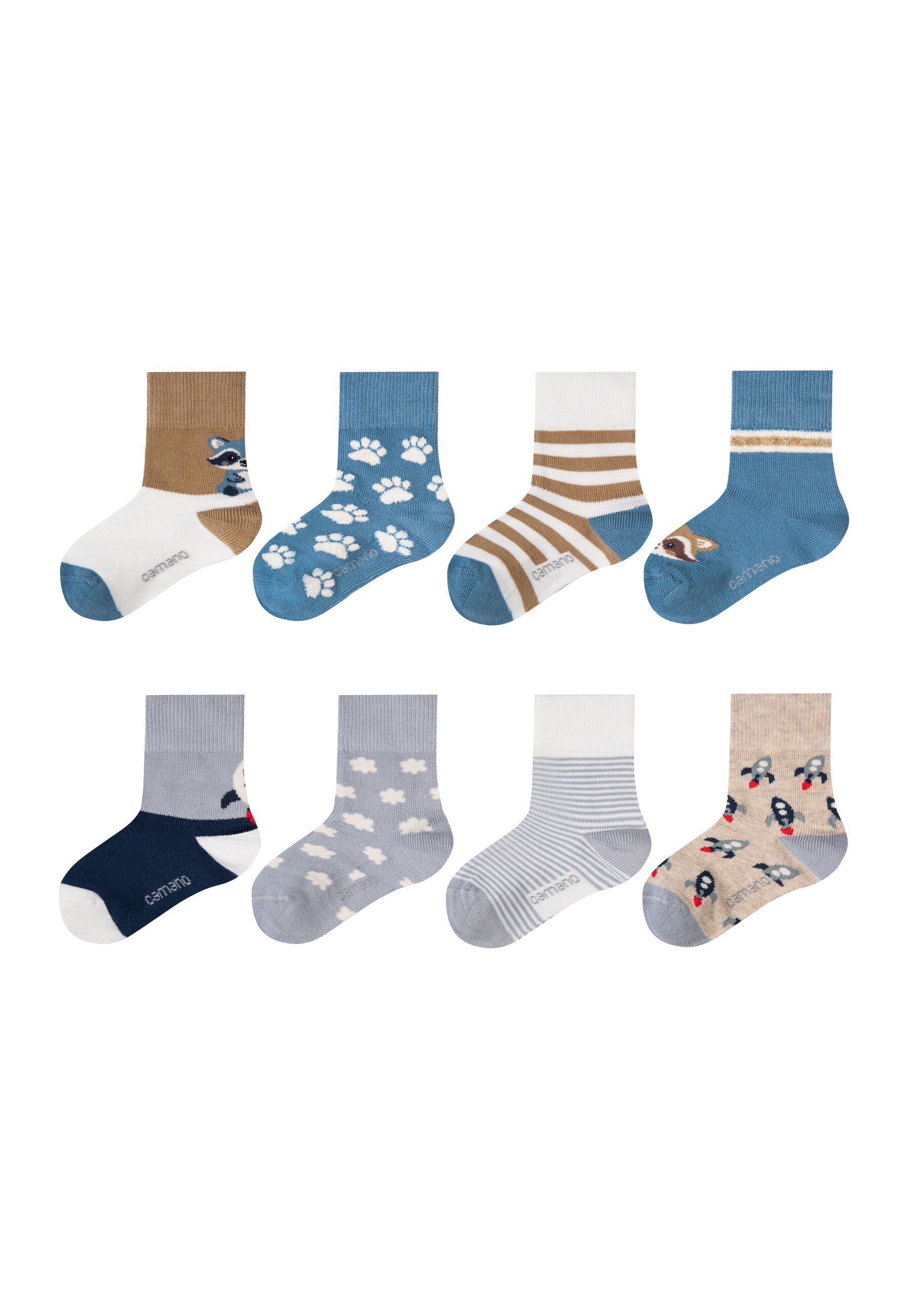 Camano Socken »8er Pack« 8er Pack Aus OCS zertifizierter Baumwolle, Ohne einengenden Gummibund