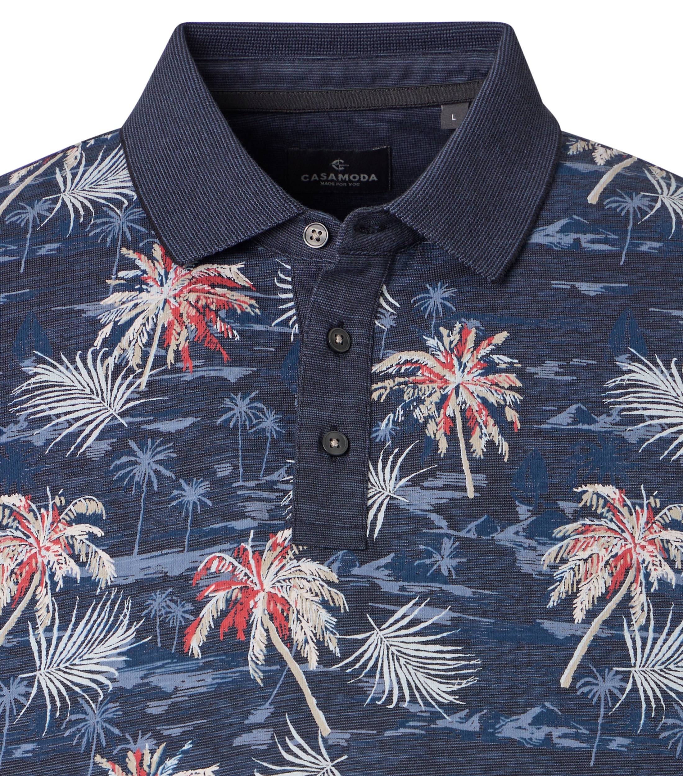 CASAMODA Poloshirt »CASAMODA Polo-Shirt Print«