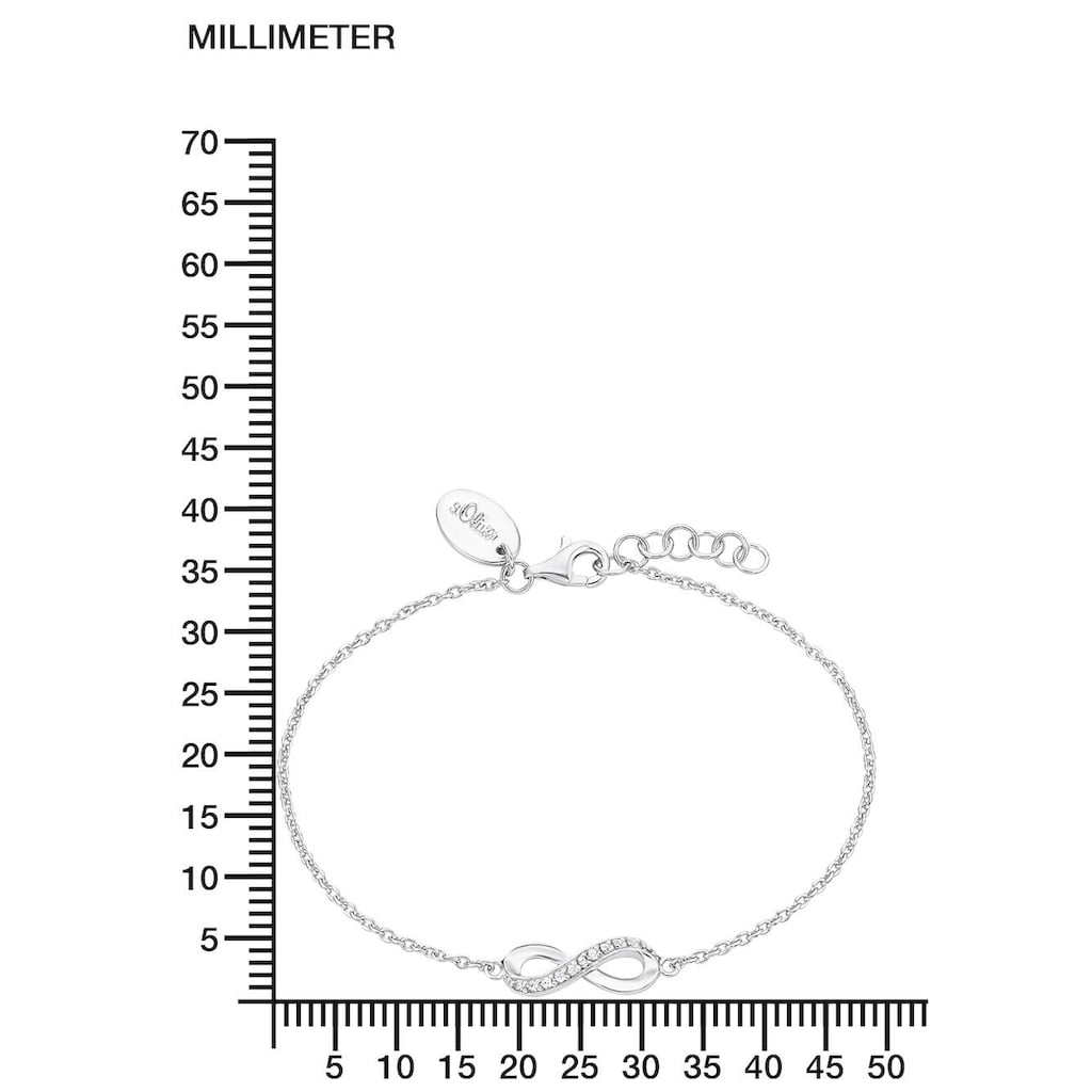 s.Oliver Armband »Infinity, 2012529«, mit Zirkonia (synth.)