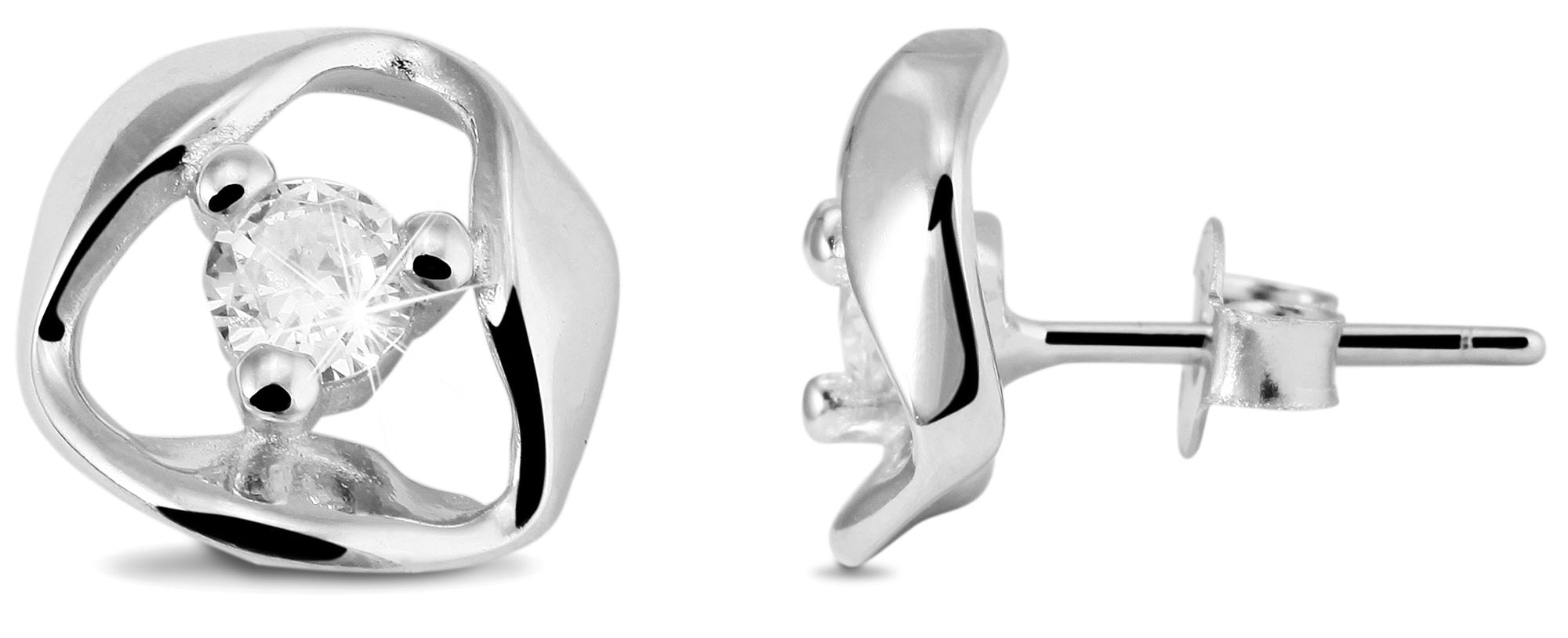 Adelia´s Paar Ohrhänger "Damen Ohrringe – Ohrstecker aus 925 Silber mit Zir günstig online kaufen