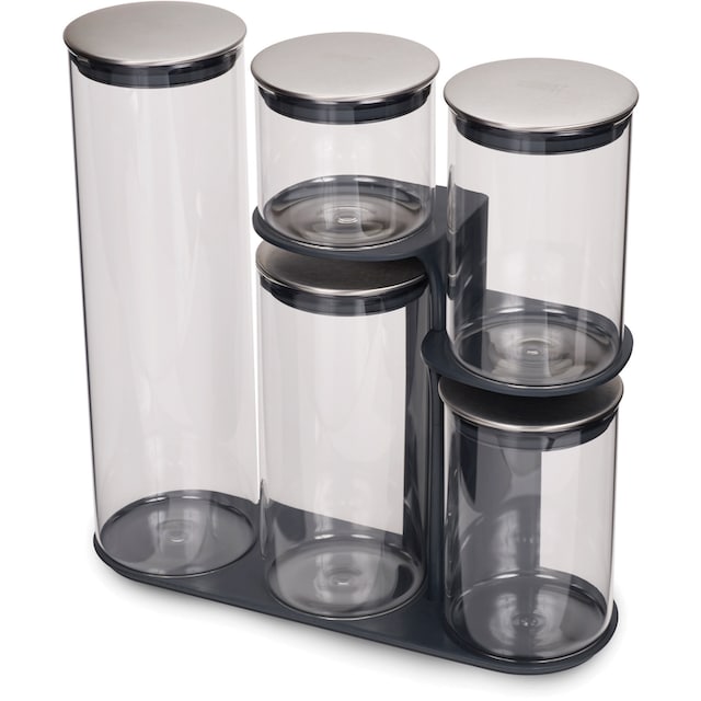 Joseph Joseph Vorratsdose »Podium 100«, (Set, 5 tlg.), Borosilikatglas, 1 x  1, 9 l, 1 x 1, 2 l, 2 x 900 ml), 1 x 500 ml kaufen | BAUR