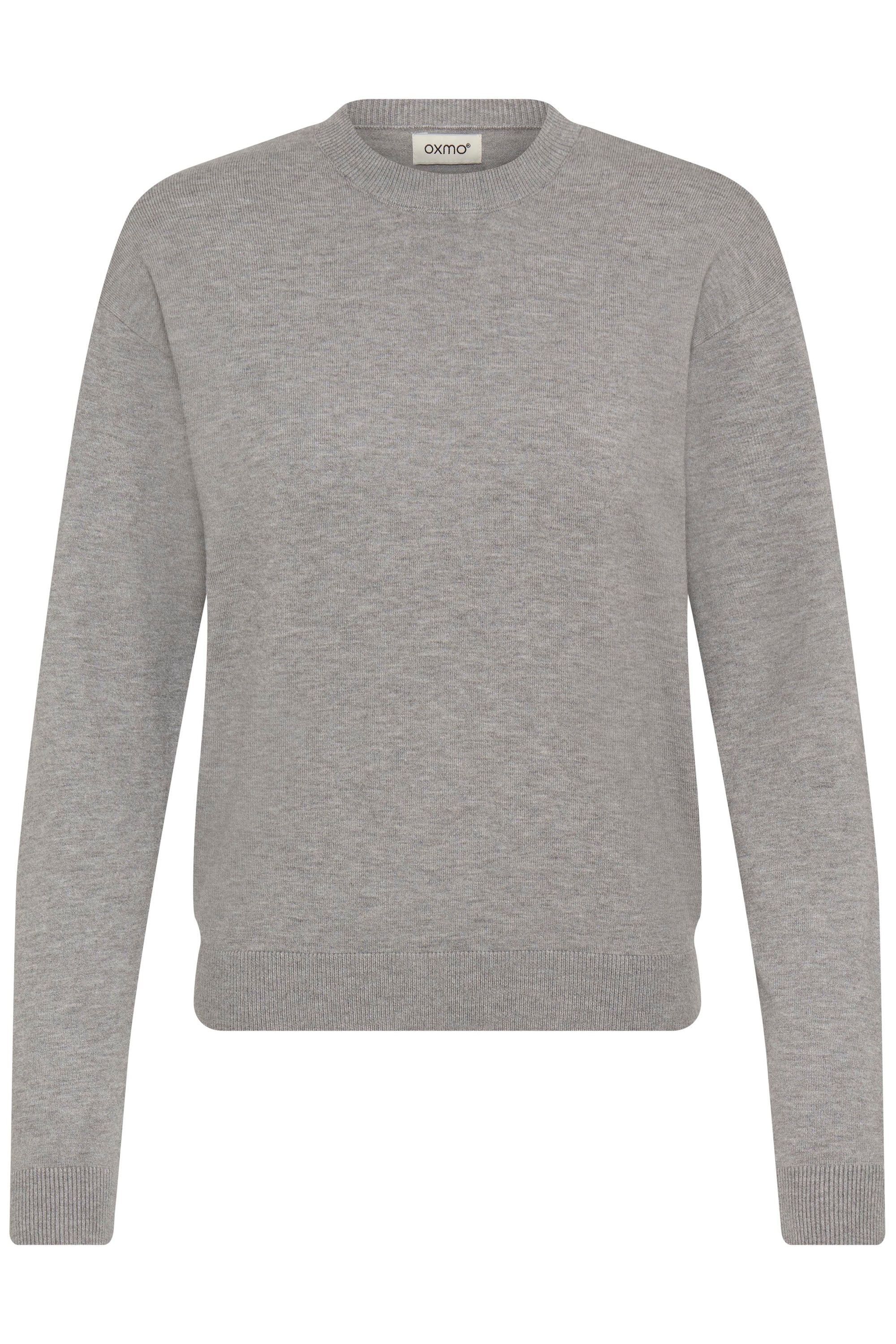 OXMO Damen Strickfleece-Pullover "Strickpullover OXISCANNY LS", grau, Gr. XXL, Obermaterial: 50% Viskose CV. 28% Polyester PES. 22% Polyamid PA.,