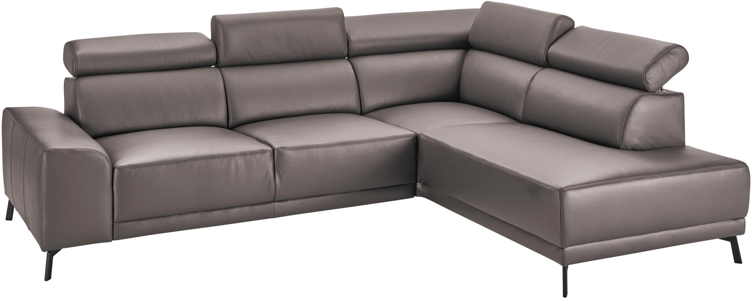 3C Candy Ecksofa »Greve modern und bequem, inkl. manueller Kopfteilverstellung, L-Form« wahlweise mit motorischem Sitzvorzug