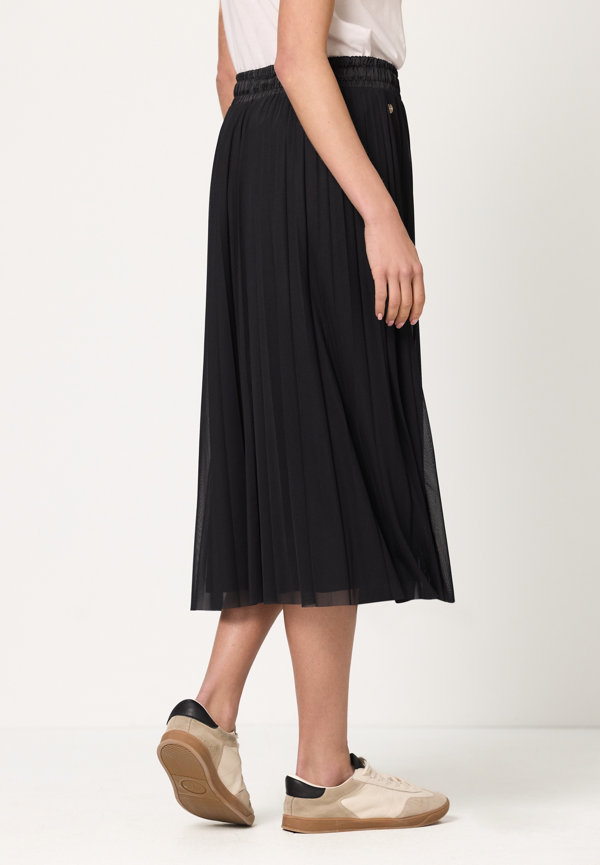 STREET ONE Plisseerock in Midi-Länge