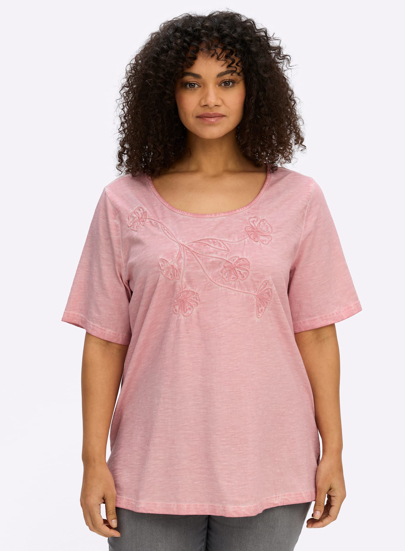 Sheego T-Shirt "Halbarmshirt" 1