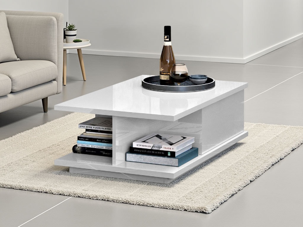 Places of Style Couchtisch »Piano«, UV lackiert, Wohnzimmer Tisch mit Schublade inkl. Soft-Close Funktion