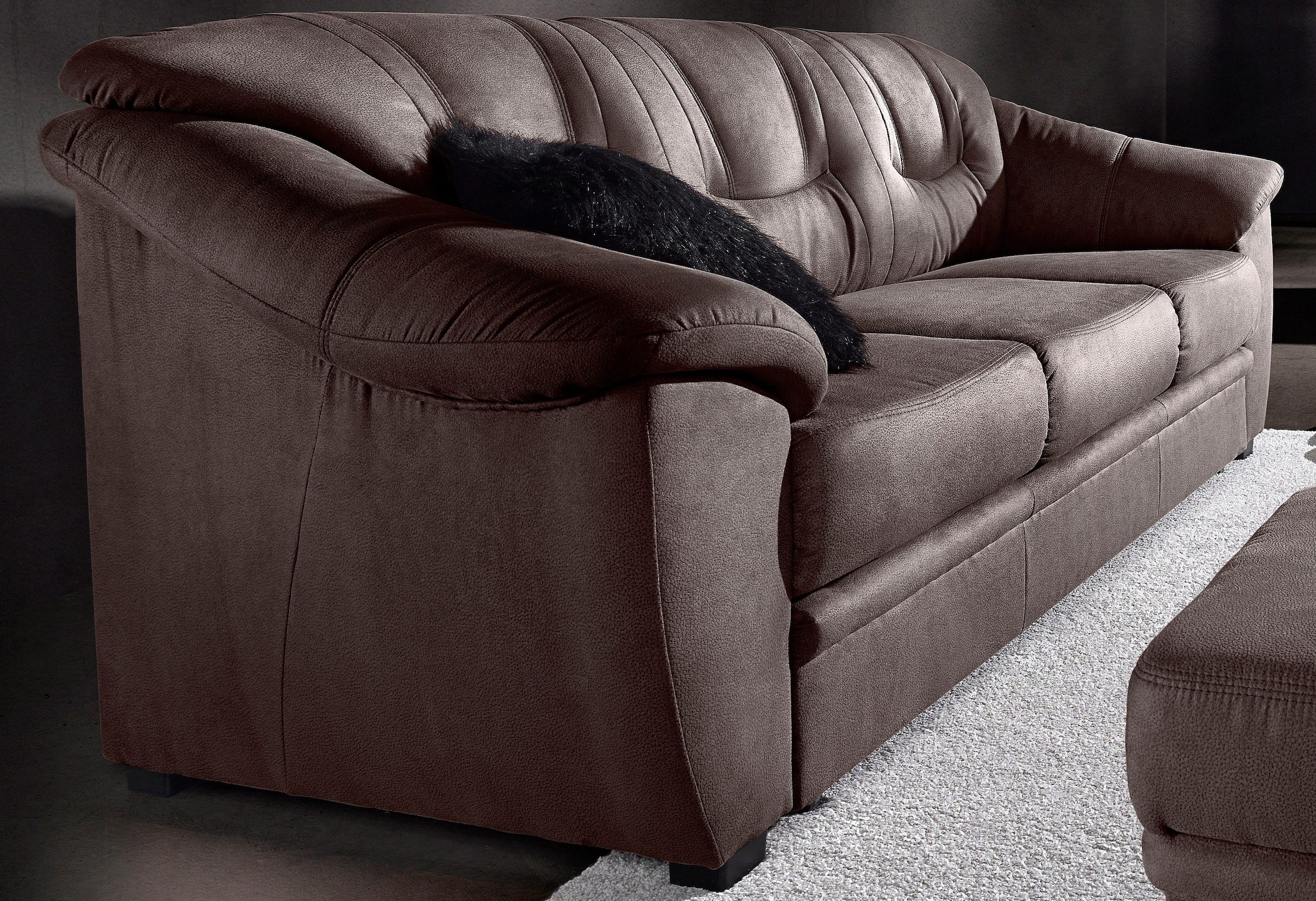 sit&more 3-Sitzer »Safira«, inklusive komfortablem Federkern, wahlweise mit Bettfunktion