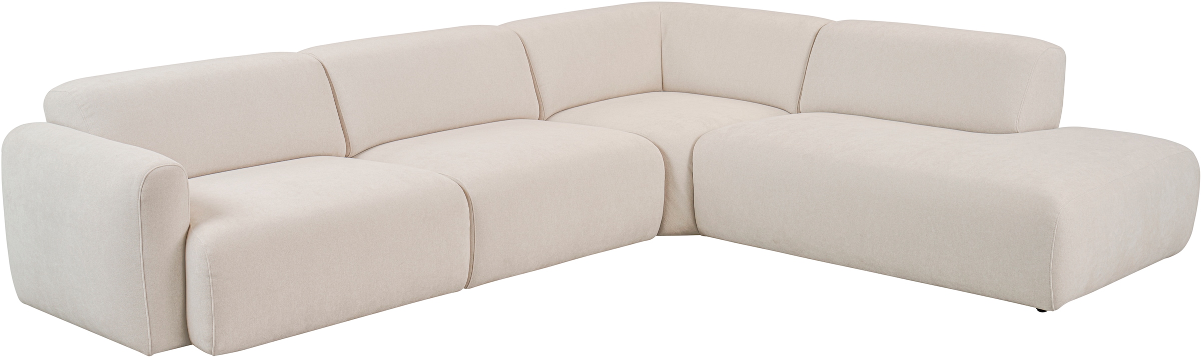 andas Ecksofa »Myrland«, Breite 241 cm, Chenille, Easy Clean Stoff, mit Kaltschaum