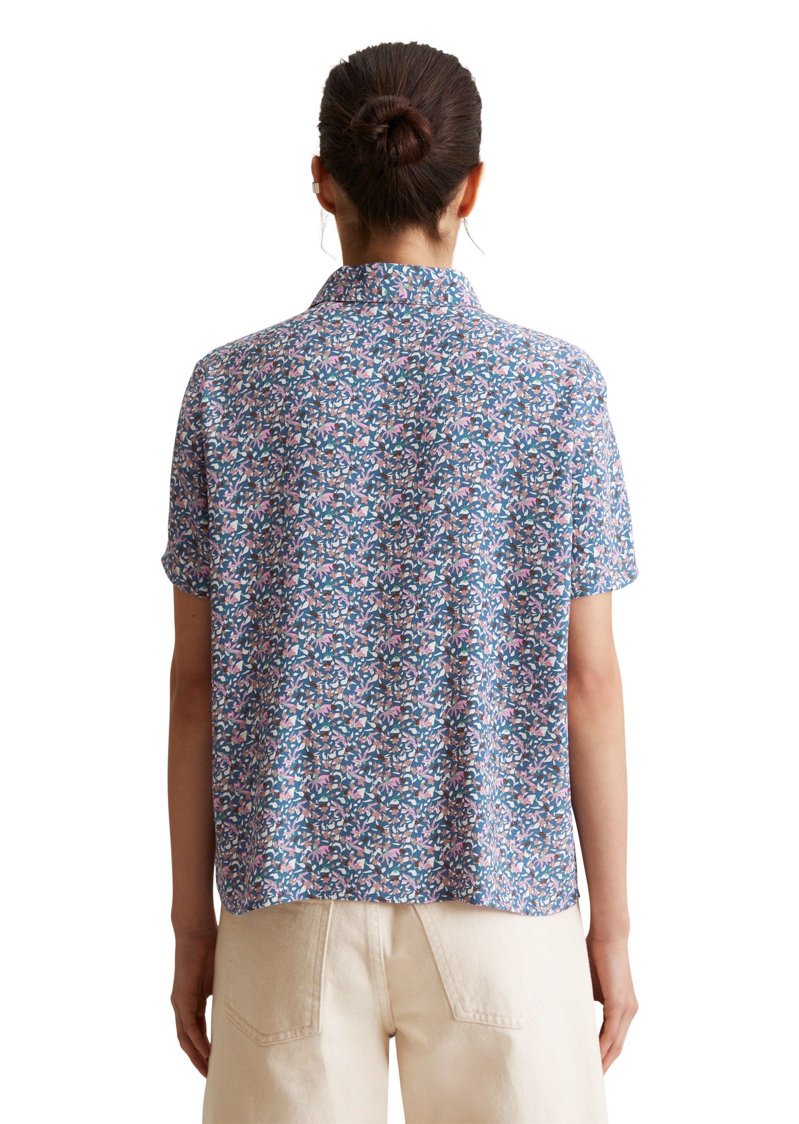 Marc O'Polo DENIM Kurzarmbluse »aus LENZING™ ECOVERO™«
