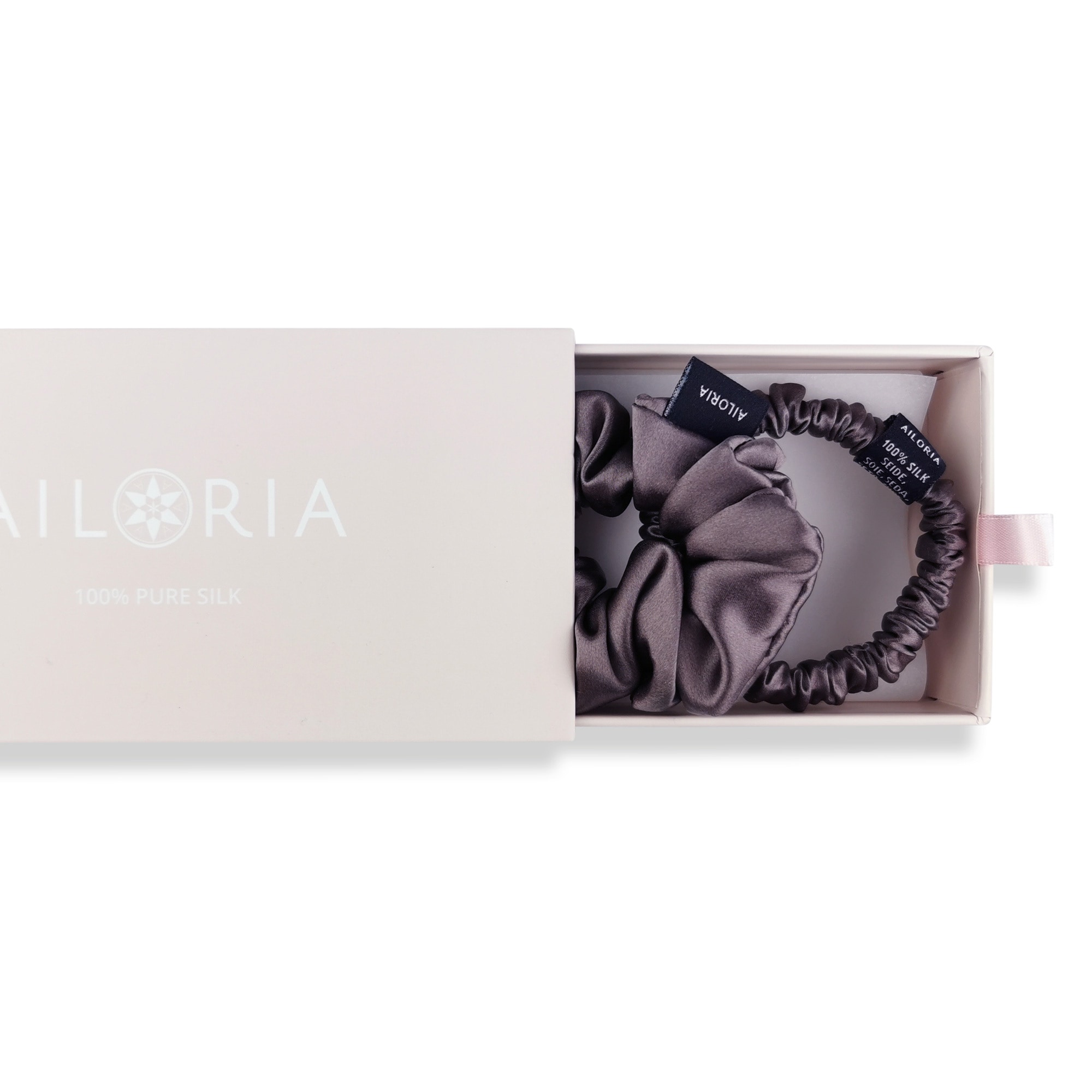 AILORIA Diadem »Set Scrunchies S und M aus Seide DOUX«