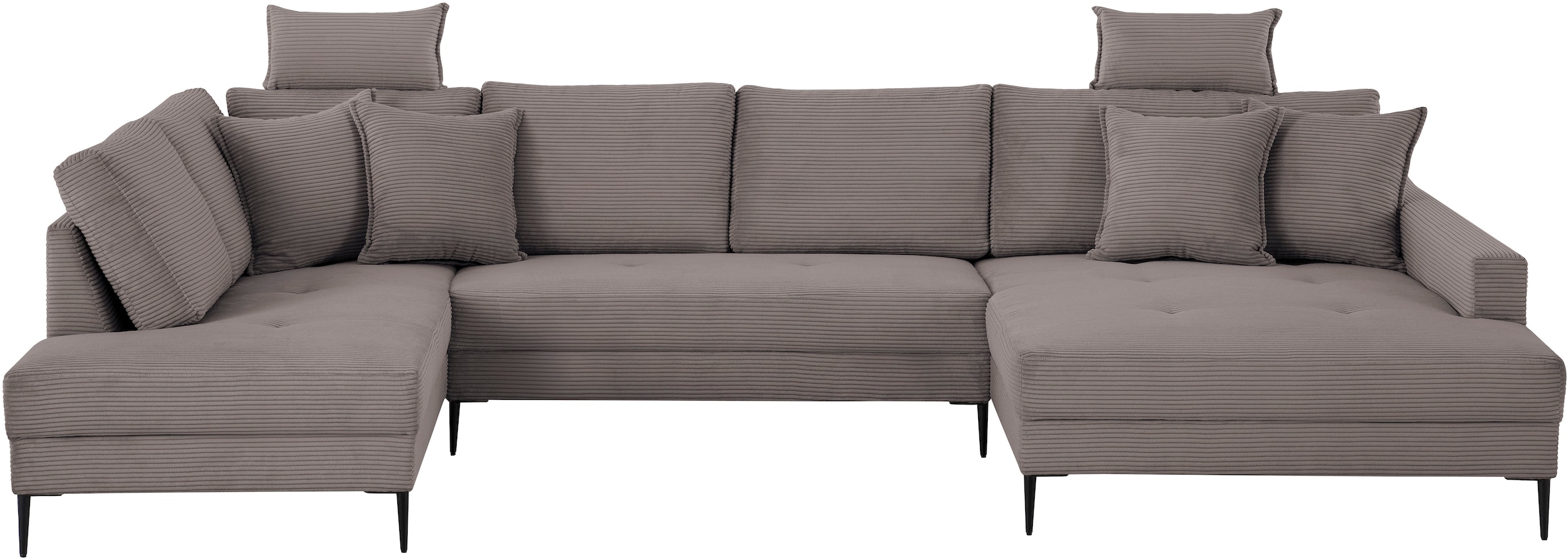 OTTO home Wohnlandschaft "Summer" U-Form, B: 360cm in Cord & Struktur