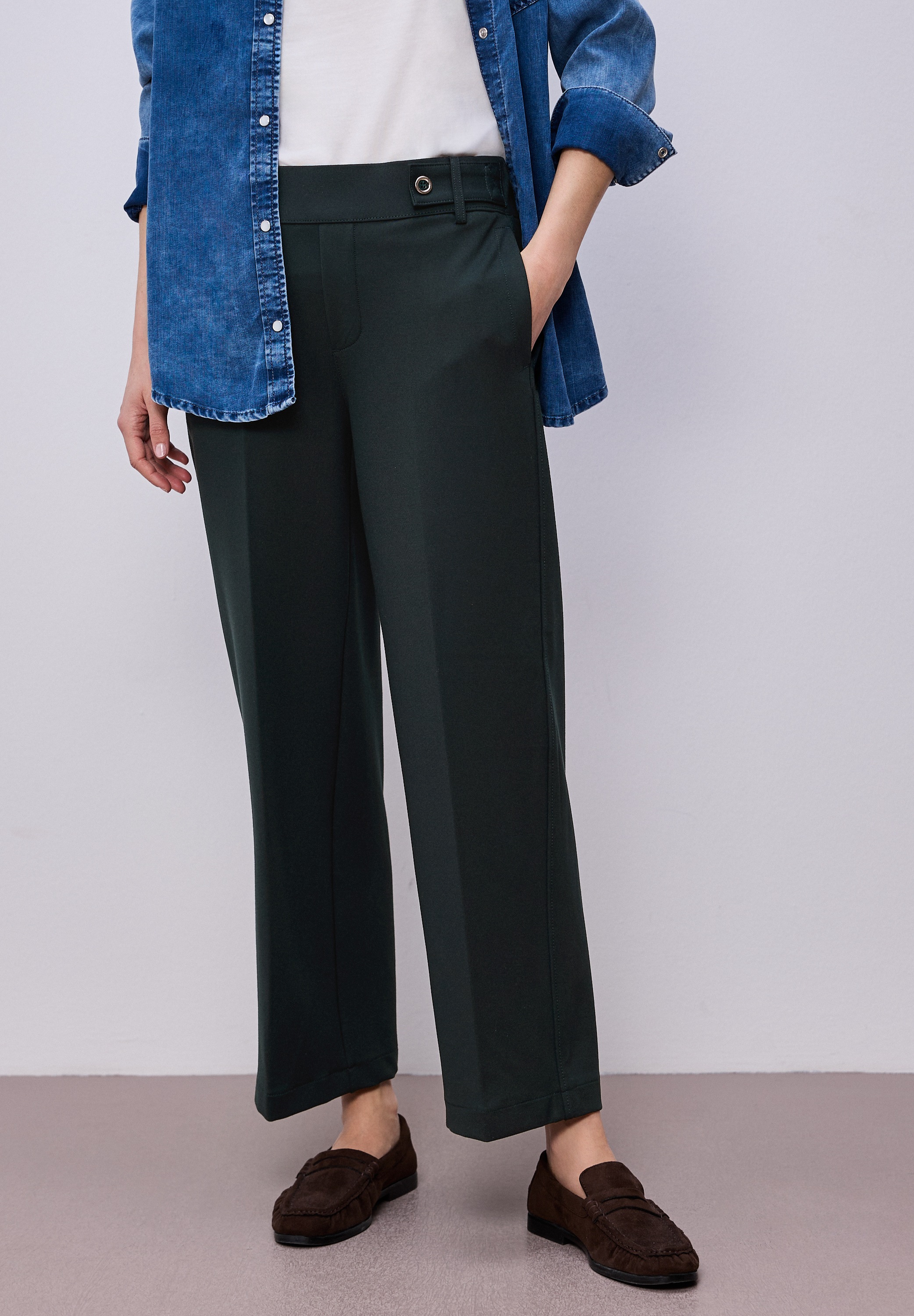 STREET ONE Stoffhose mit Wide Legs