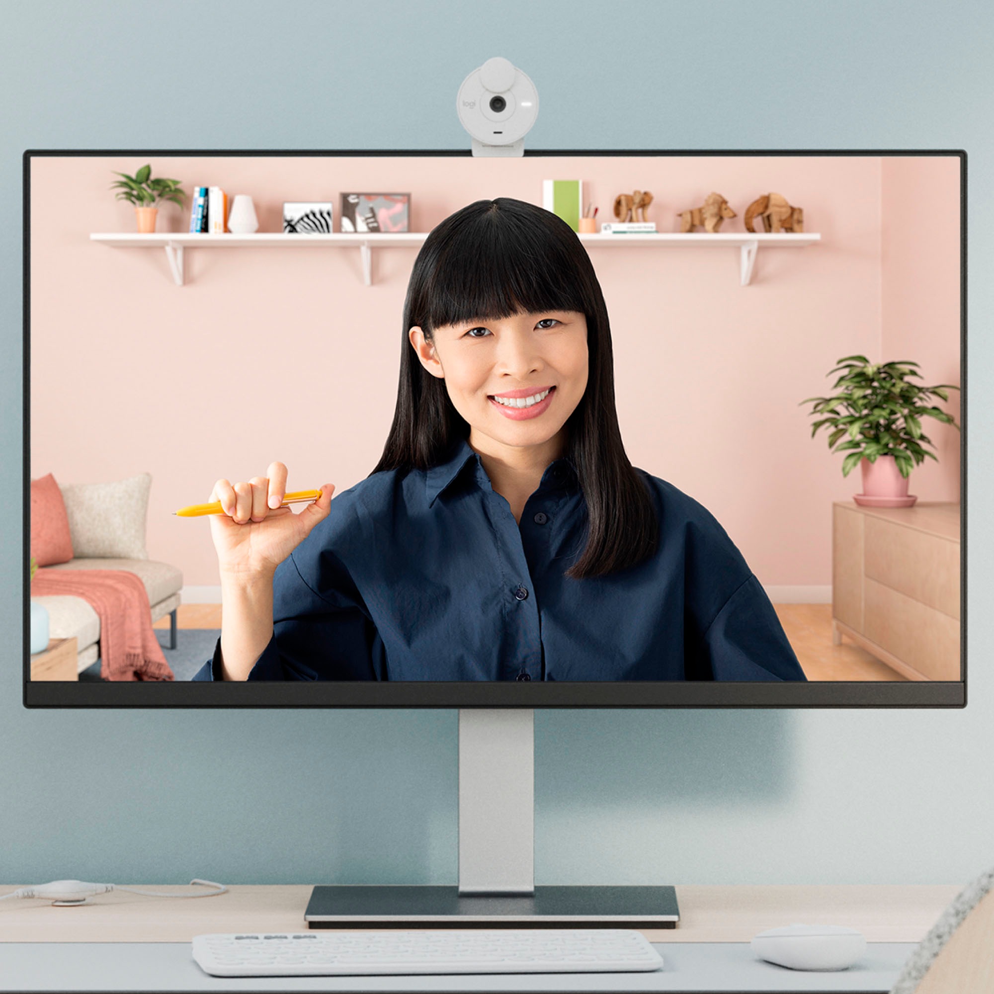 Logitech Webcam »BRIO 300«, Full HD, Mikrofon-Reichweite: Bis zu 1,22 m