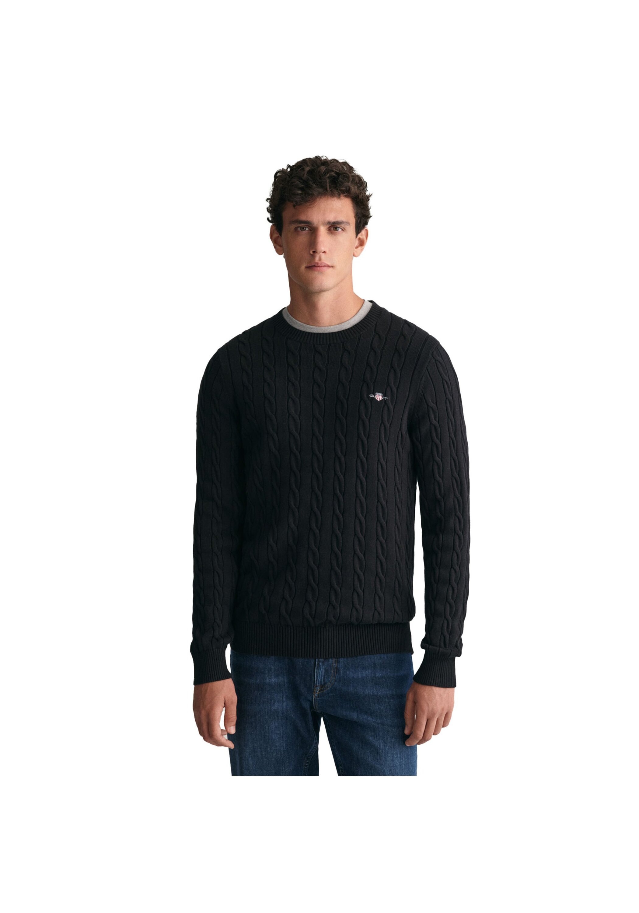 Gant Sweater "Strickpullover COTTON CABLE C-NECK" günstig online kaufen
