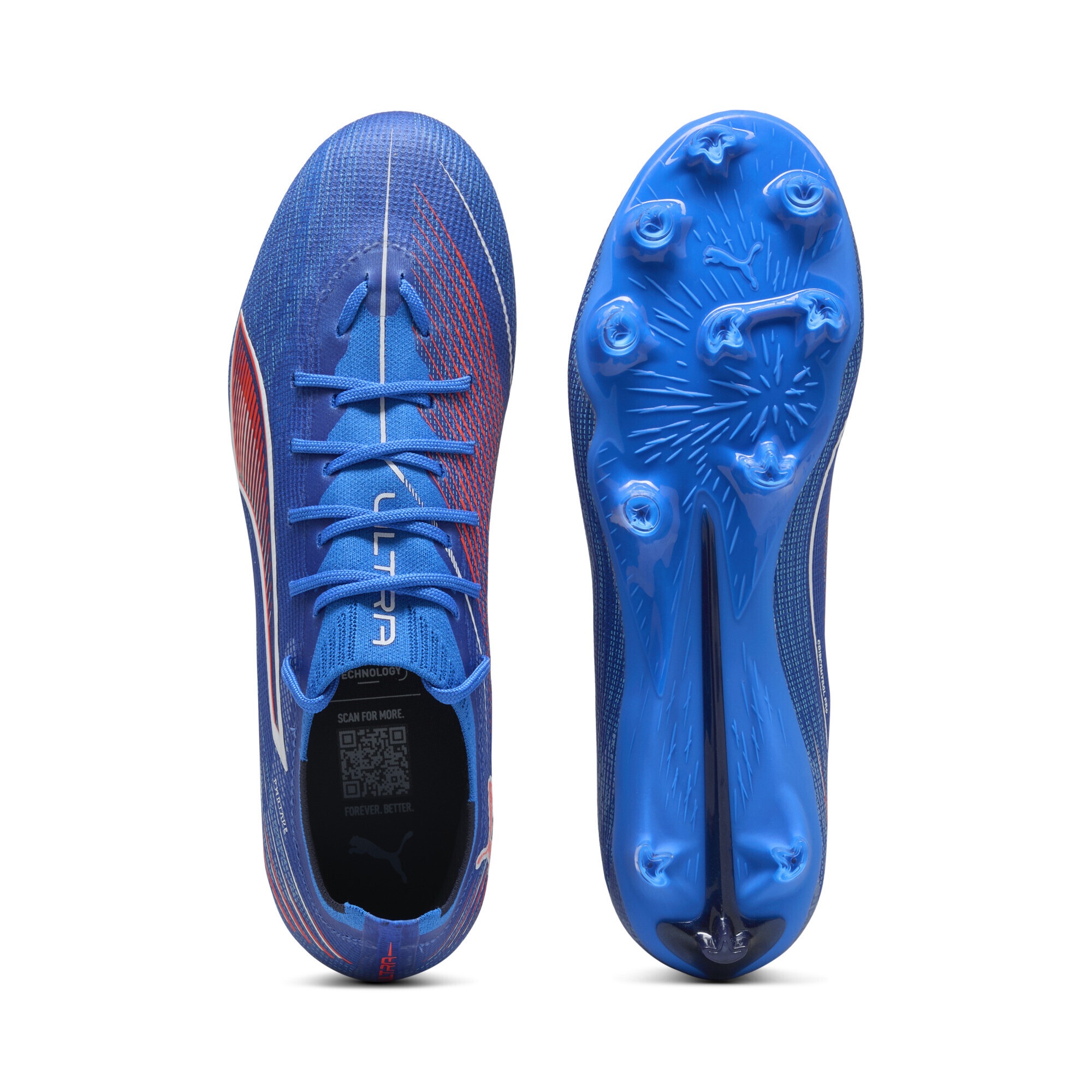 Puma Chaussures De Football Ultra 6 Pro Fg/ag Ultra Blue / PUMA White / Glowing Red EU 41 Homme 3
