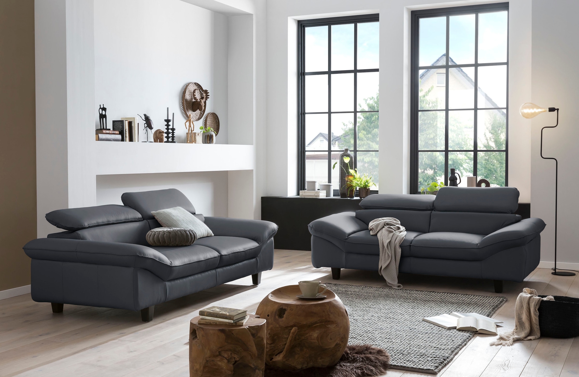 Home affaire 2-Sitzer »Pilot«, Big-Sofa mit Kopfteilverstellung