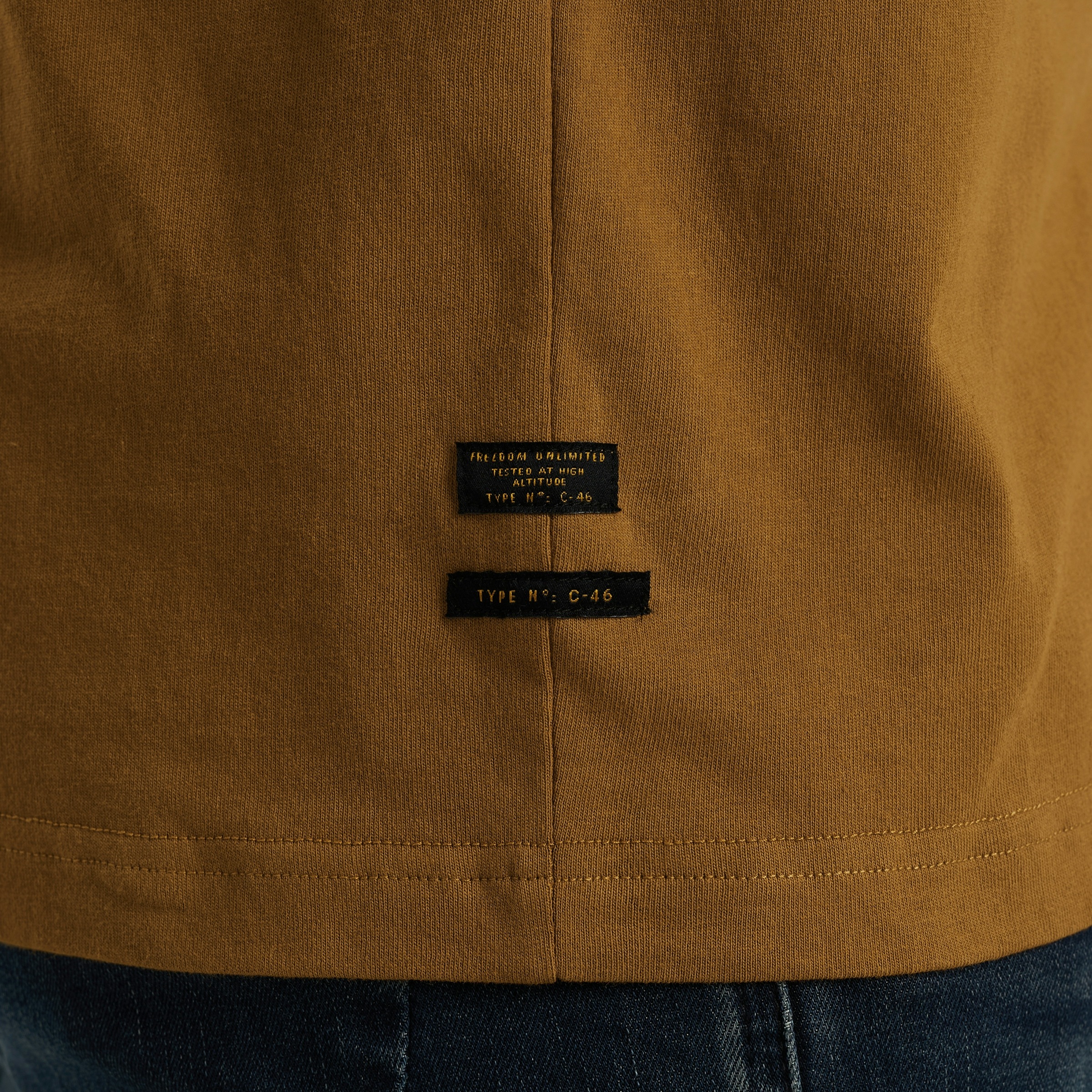 PME LEGEND T-Shirt »Short sleeve r-neck open end jersey«, mit Logo-Print