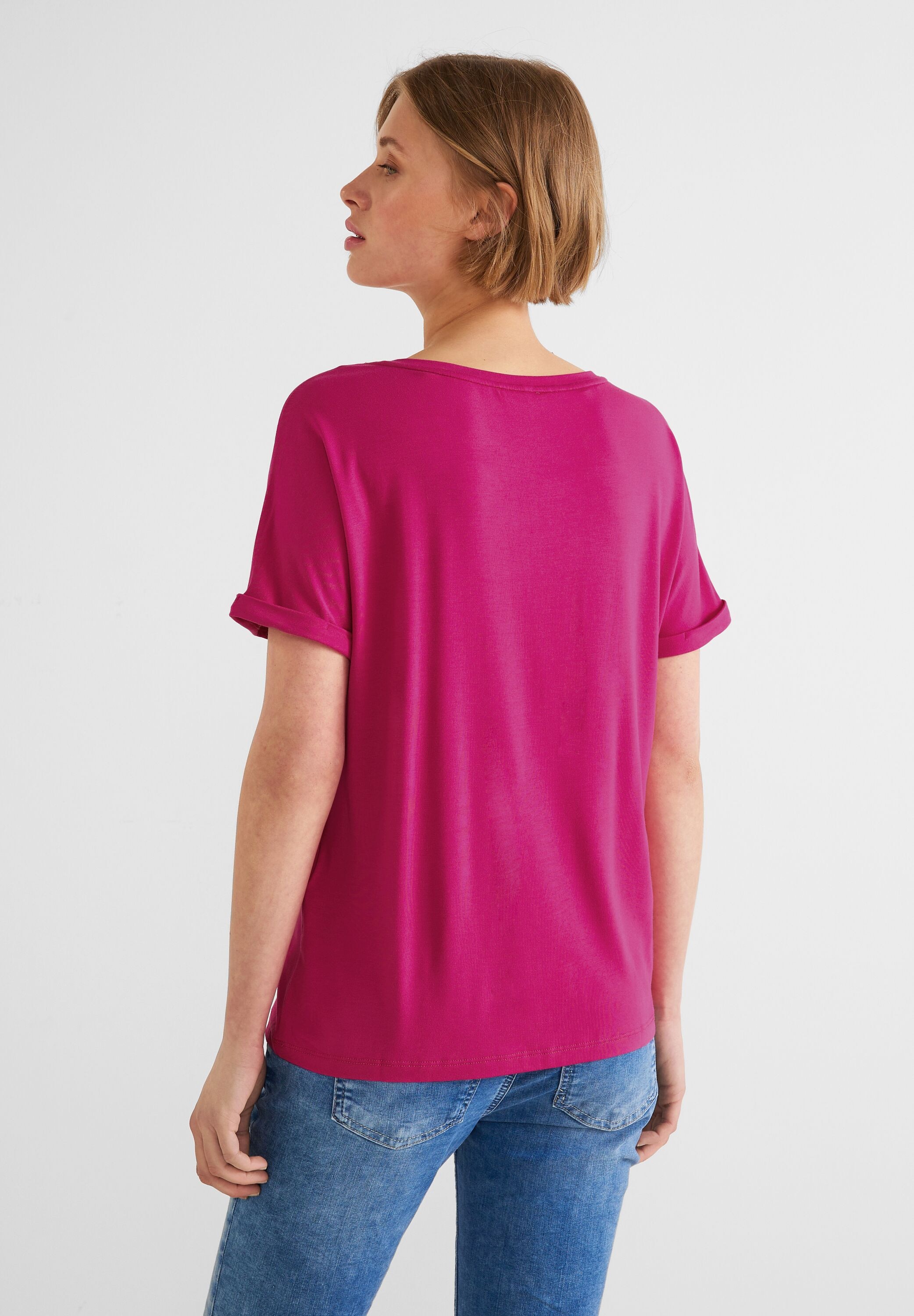 STREET ONE T-Shirt, | in online kaufen BAUR Unifarbe