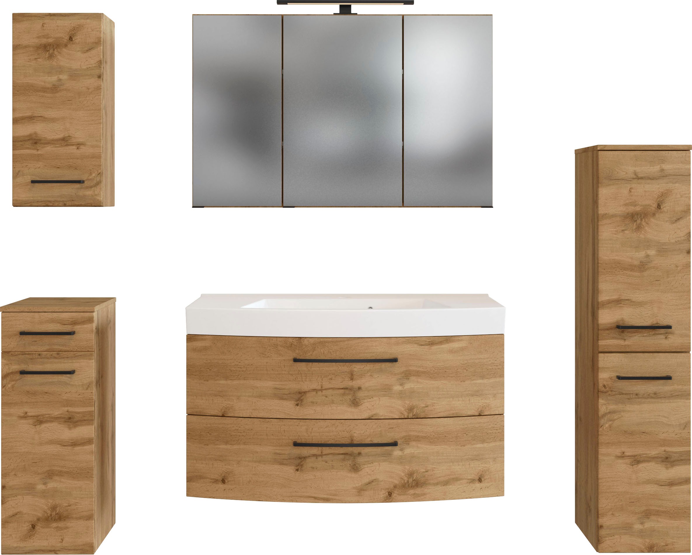 Thumbnail - welltime Badmöbel-Set "Chicago" 5 Stk. tlg.