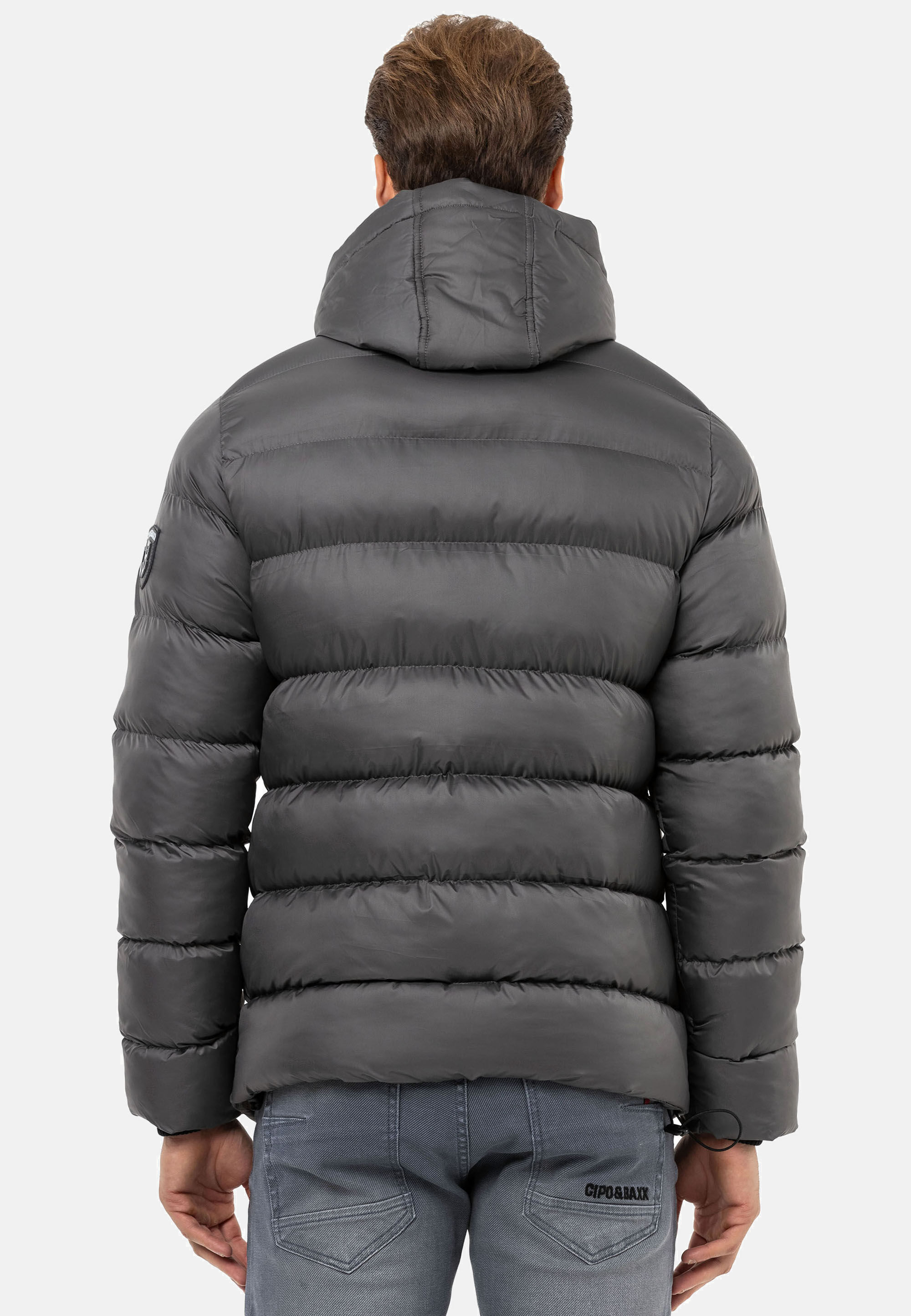 Thumbnail - Cipo & Baxx Winterjacke "Jacke", mit Kapuze, im Steppdesign