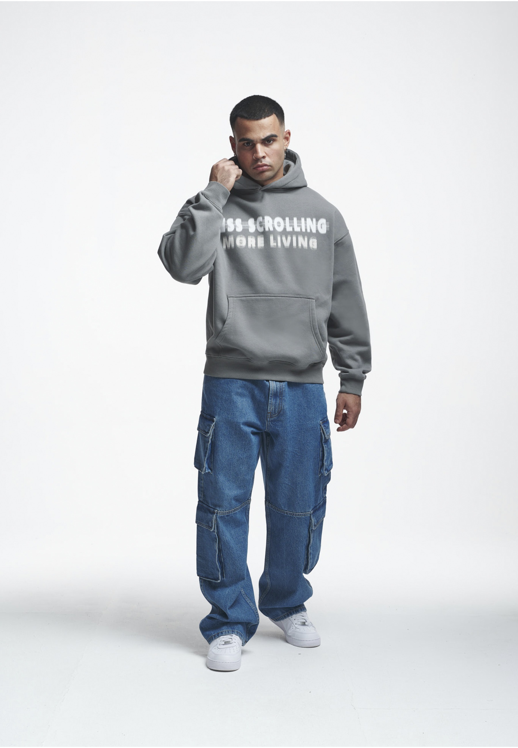 2Y Studios Kapuzensweatshirt »2Y Studios Herren 2Y Less Scrolling Oversize Hoodie«, 1 Stk.
